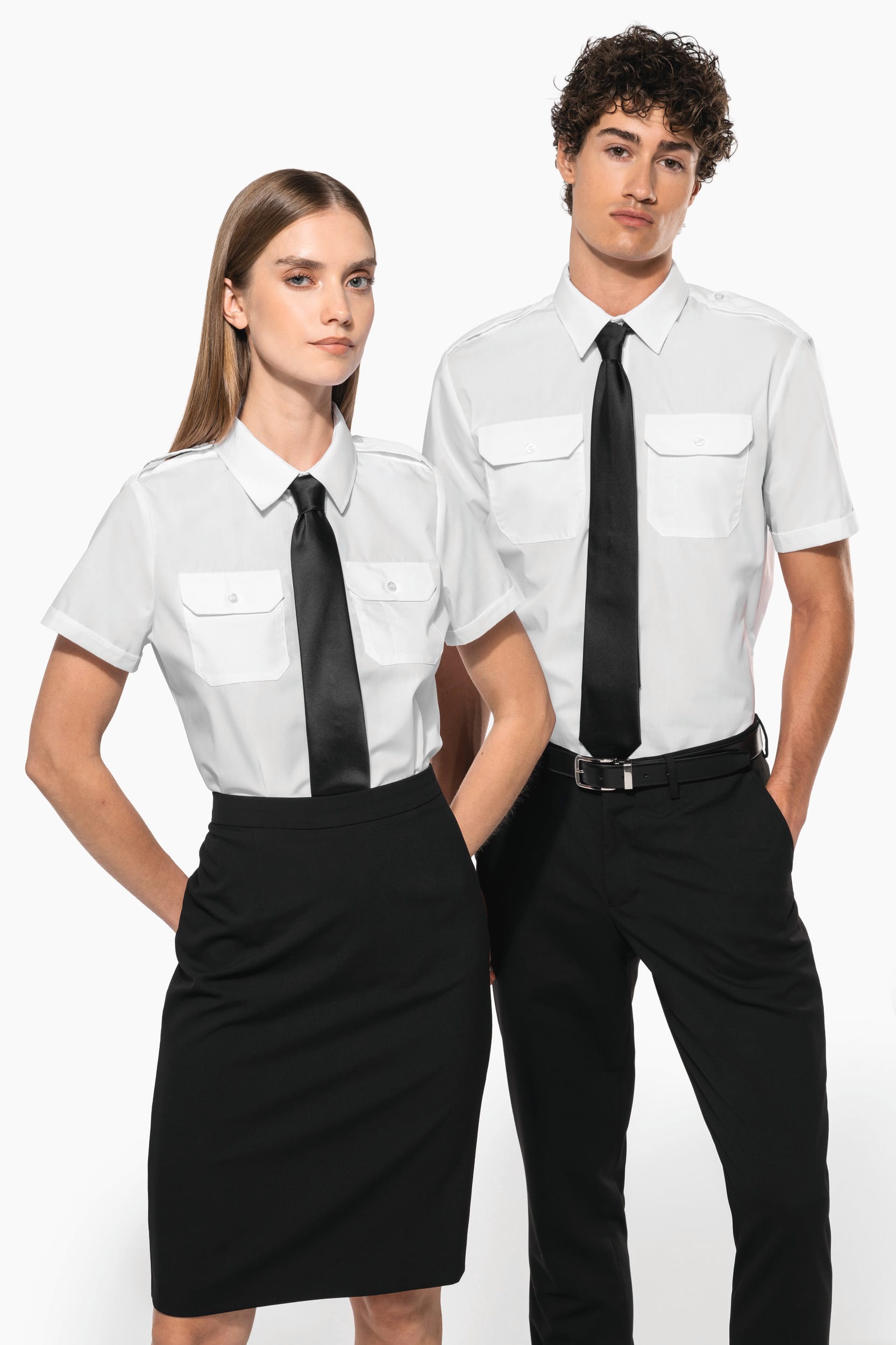 Chemise pilote manches courtes femme - Image 11