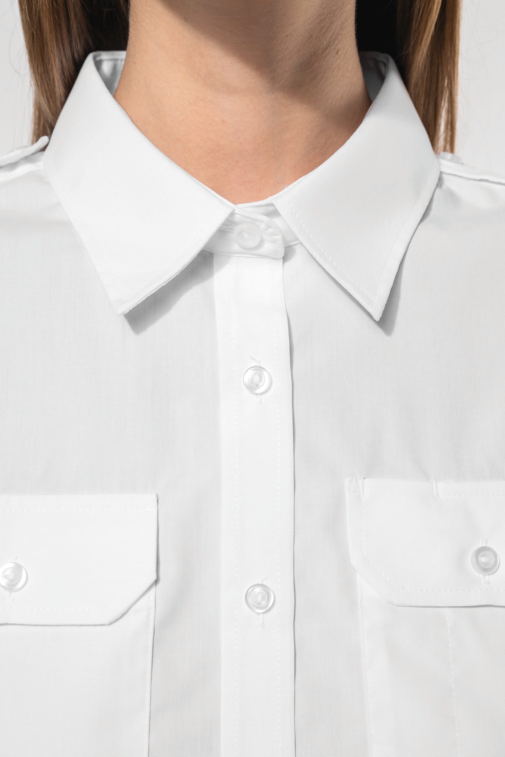 Chemise pilote manches courtes femme - Image 4