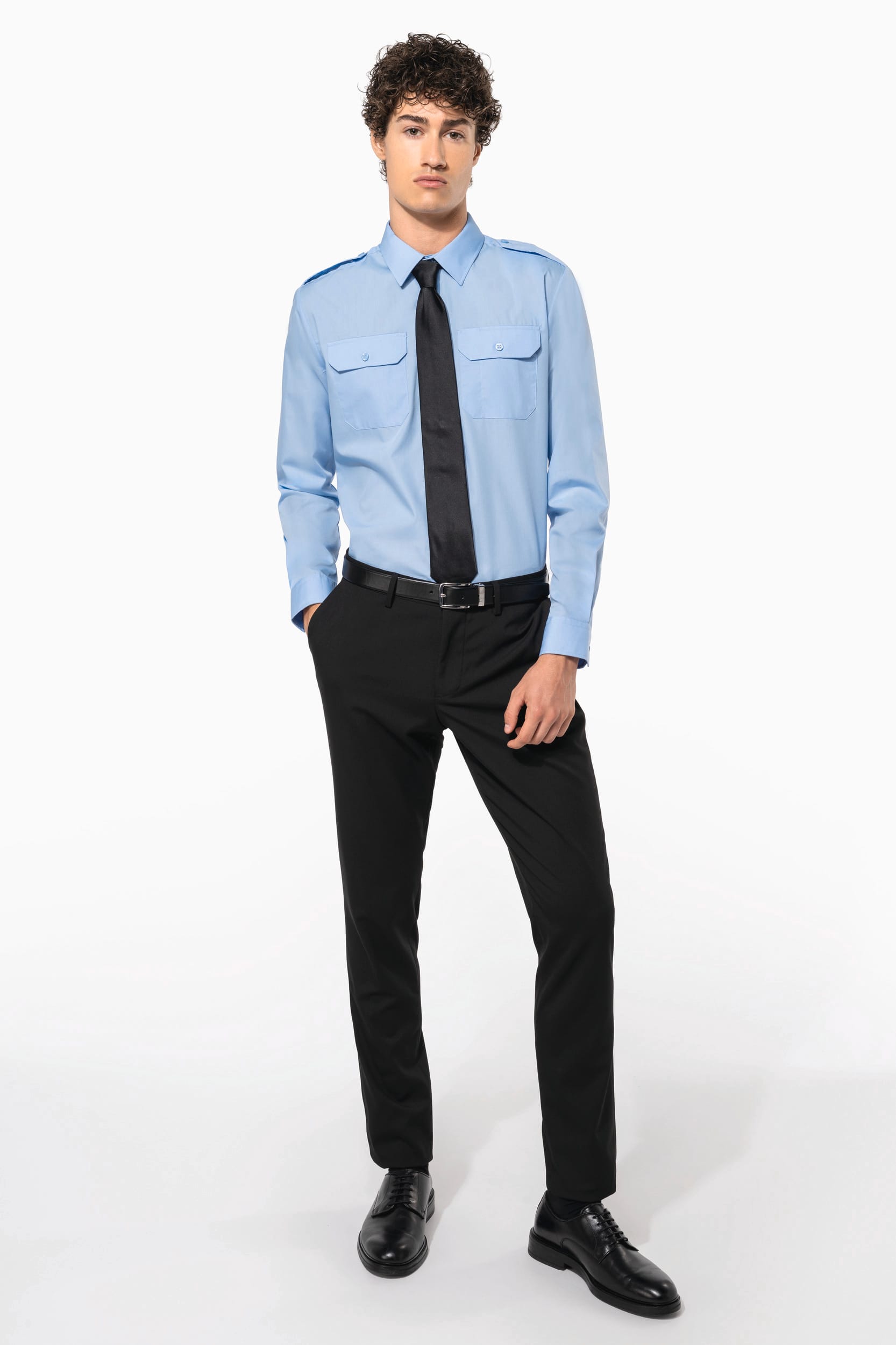 Chemise pilote manches longues homme - Image 8