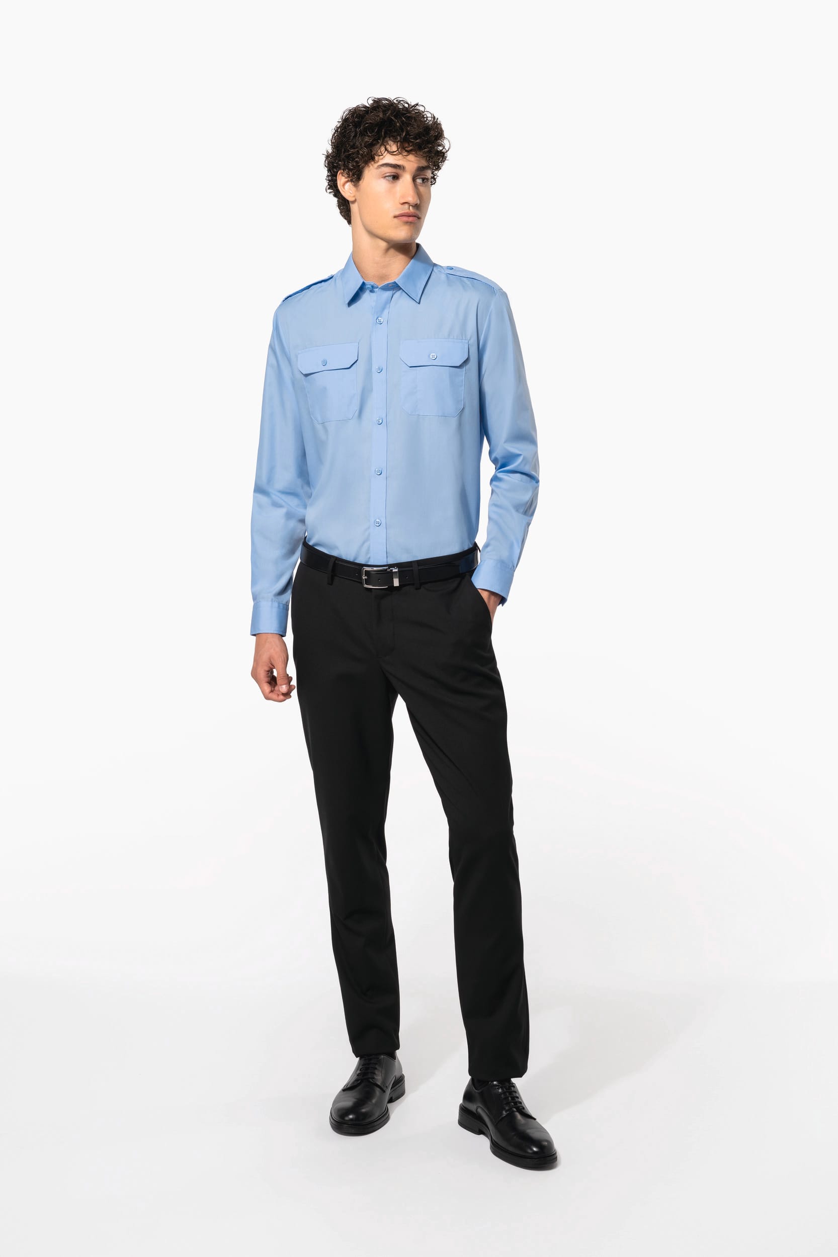 Chemise pilote manches longues homme - Image 9