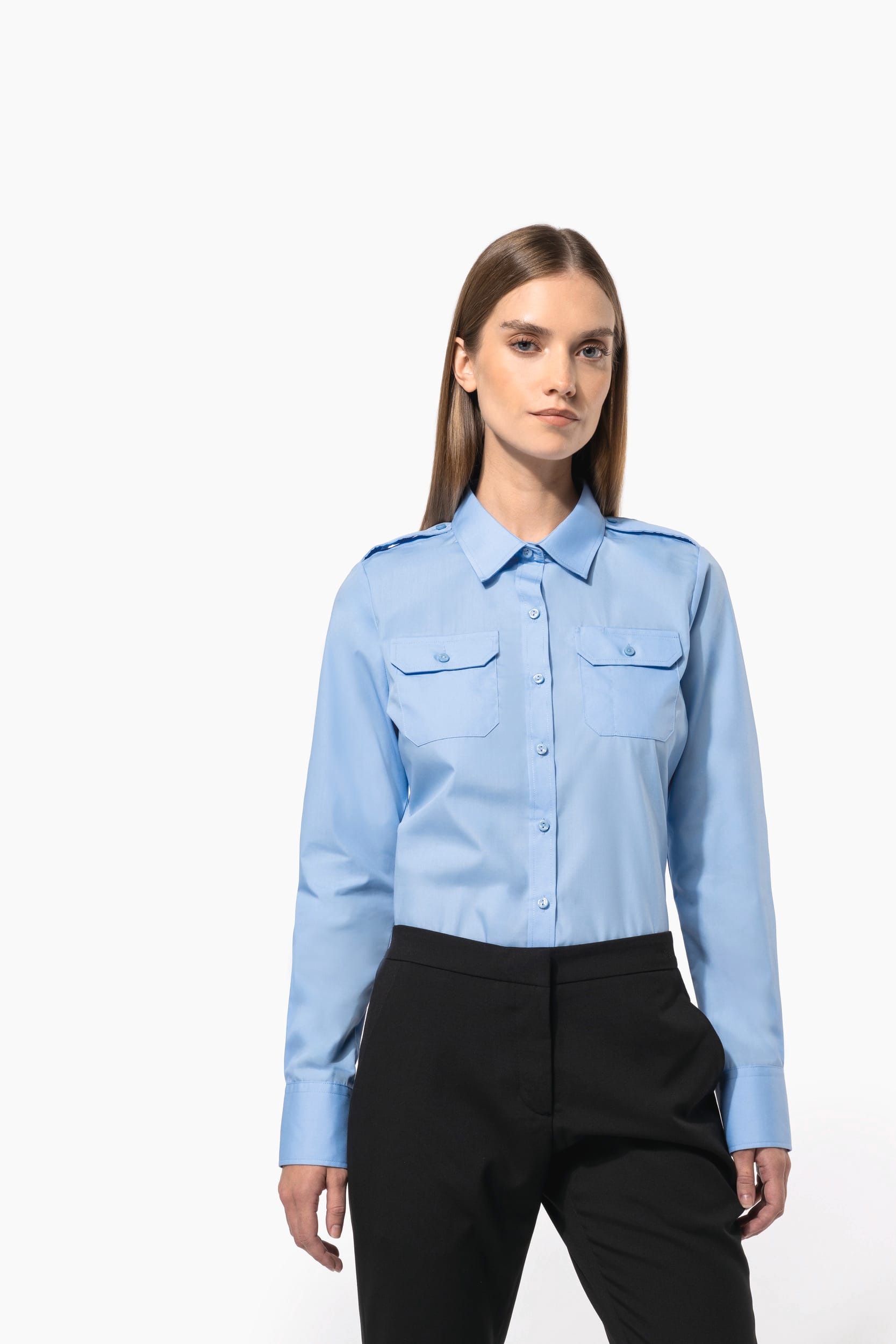 Chemise pilote manches longues femme - Image 8