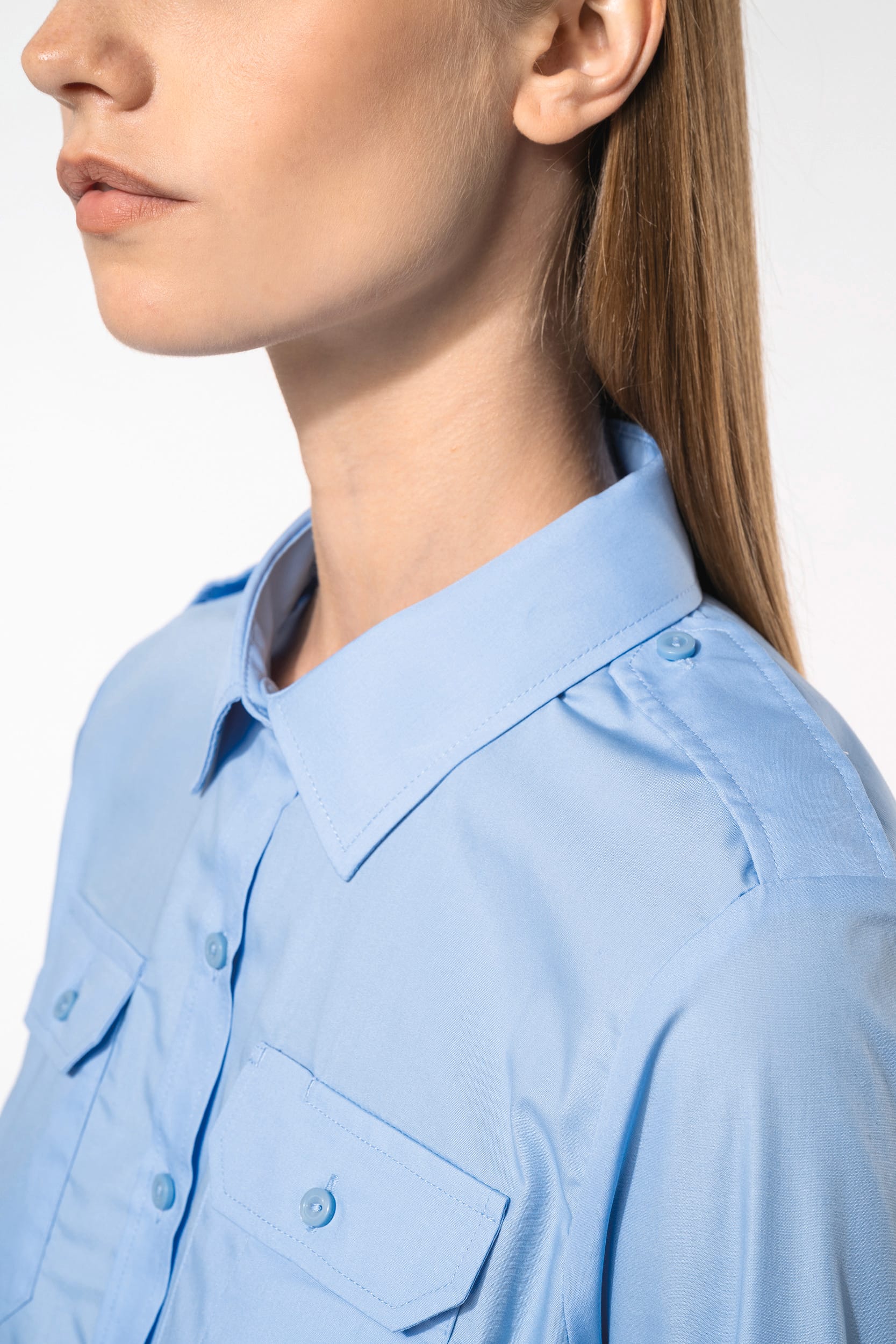 Chemise pilote manches longues femme - Image 5