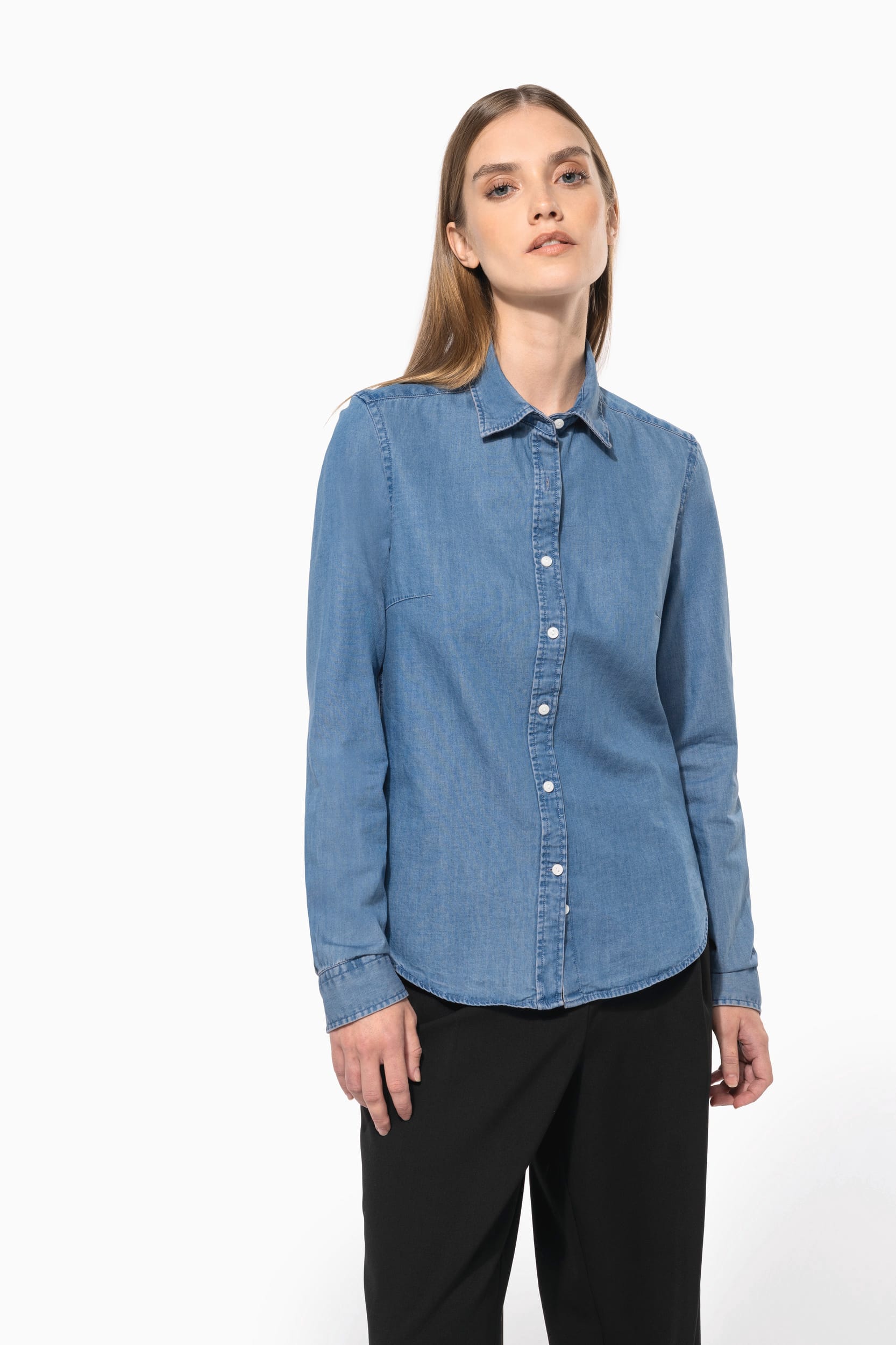 Chemise denim femme - Image 3