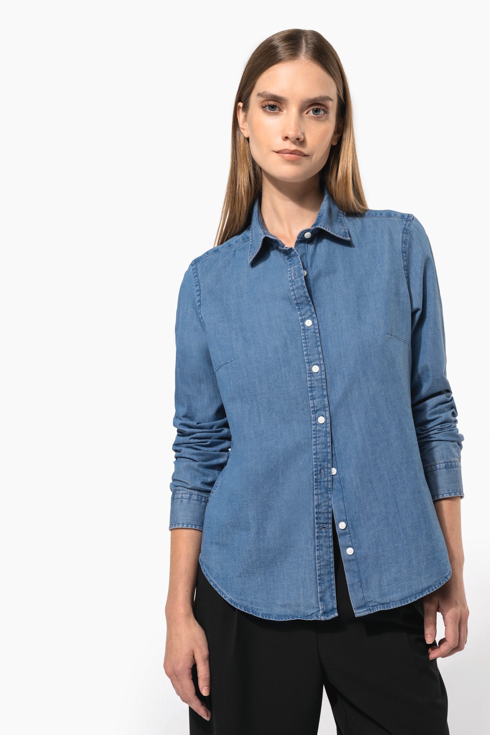 Chemise denim femme - Image 1