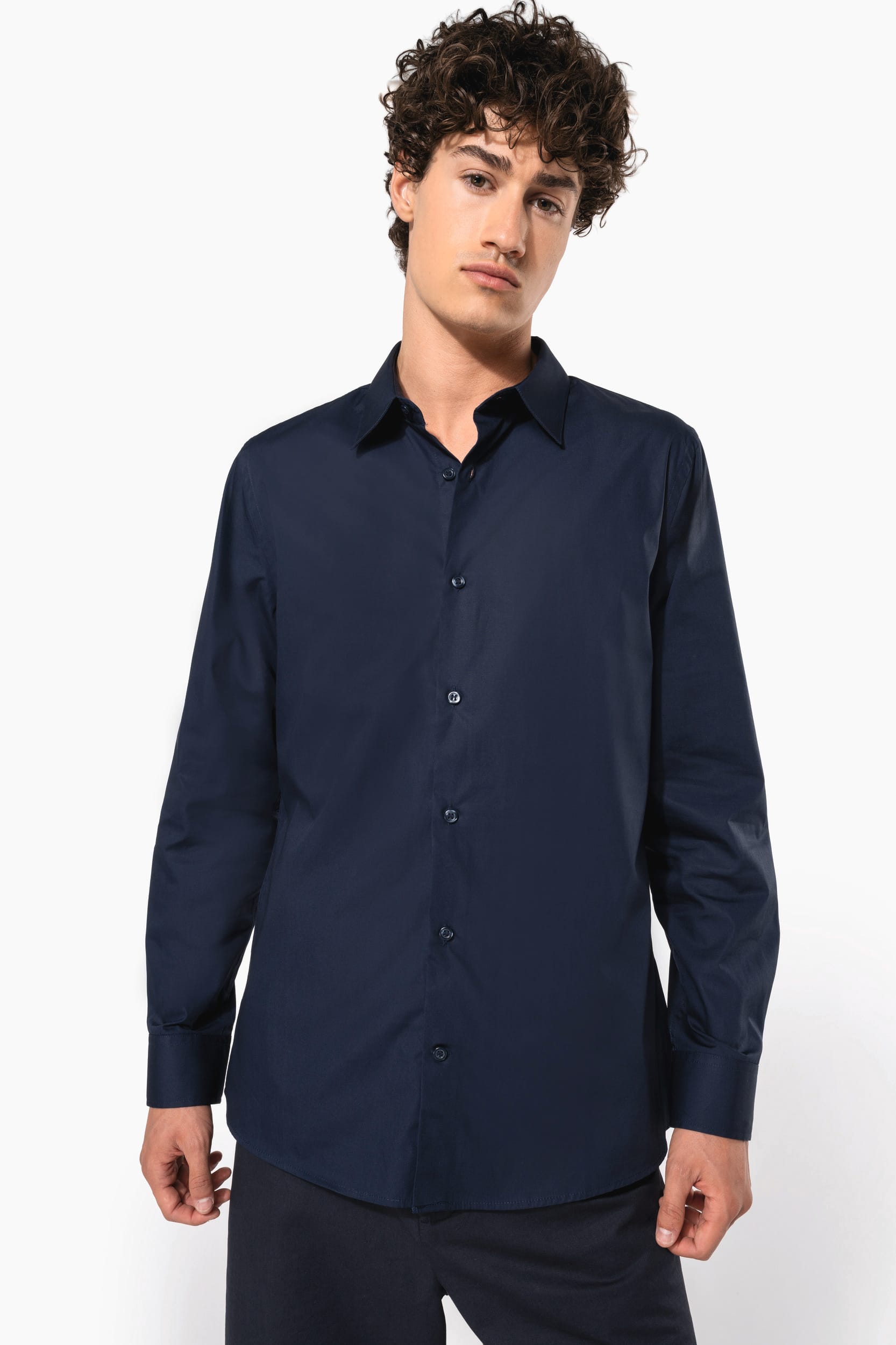 Chemise popeline manches longues homme - Image 3