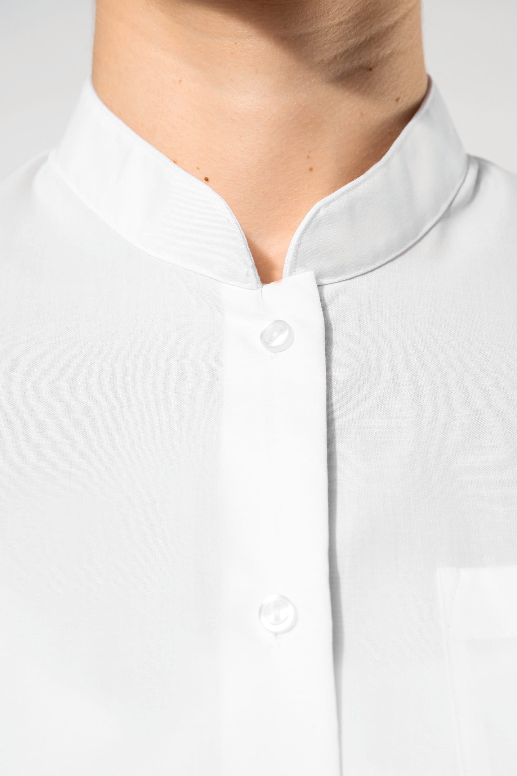 Chemise col mao manches longues femme - Image 3