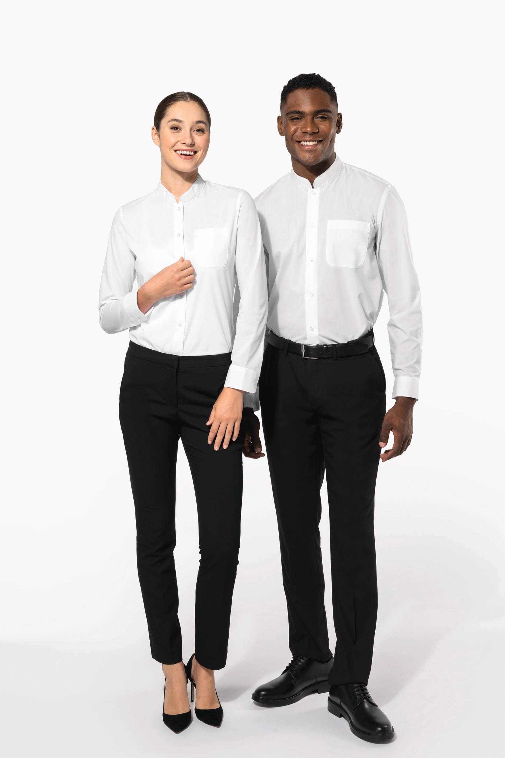 Chemise col mao manches longues femme - Image 11