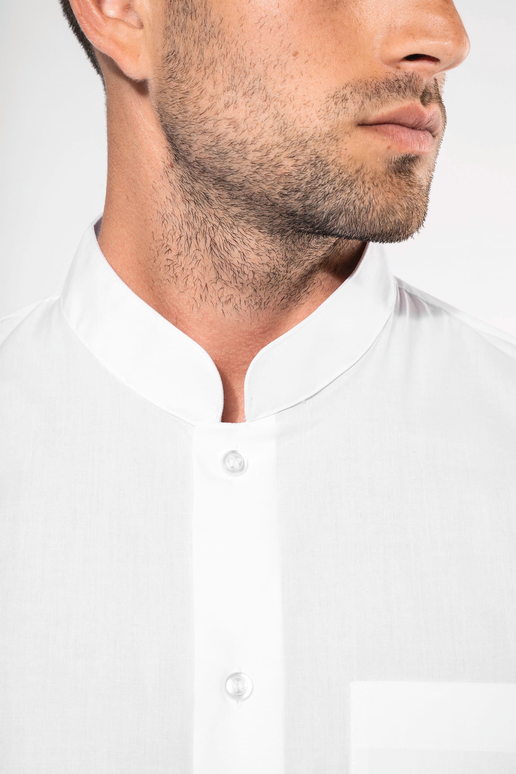 Chemise col mao manches longues - Image 6