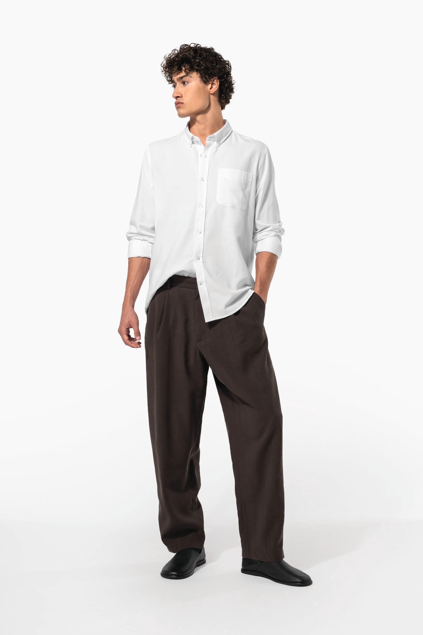 Chemise Oxford lavée manches longues - Image 11