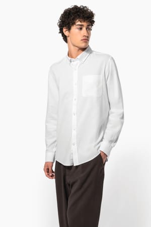 Heren Oxford overhemd lange mouwen