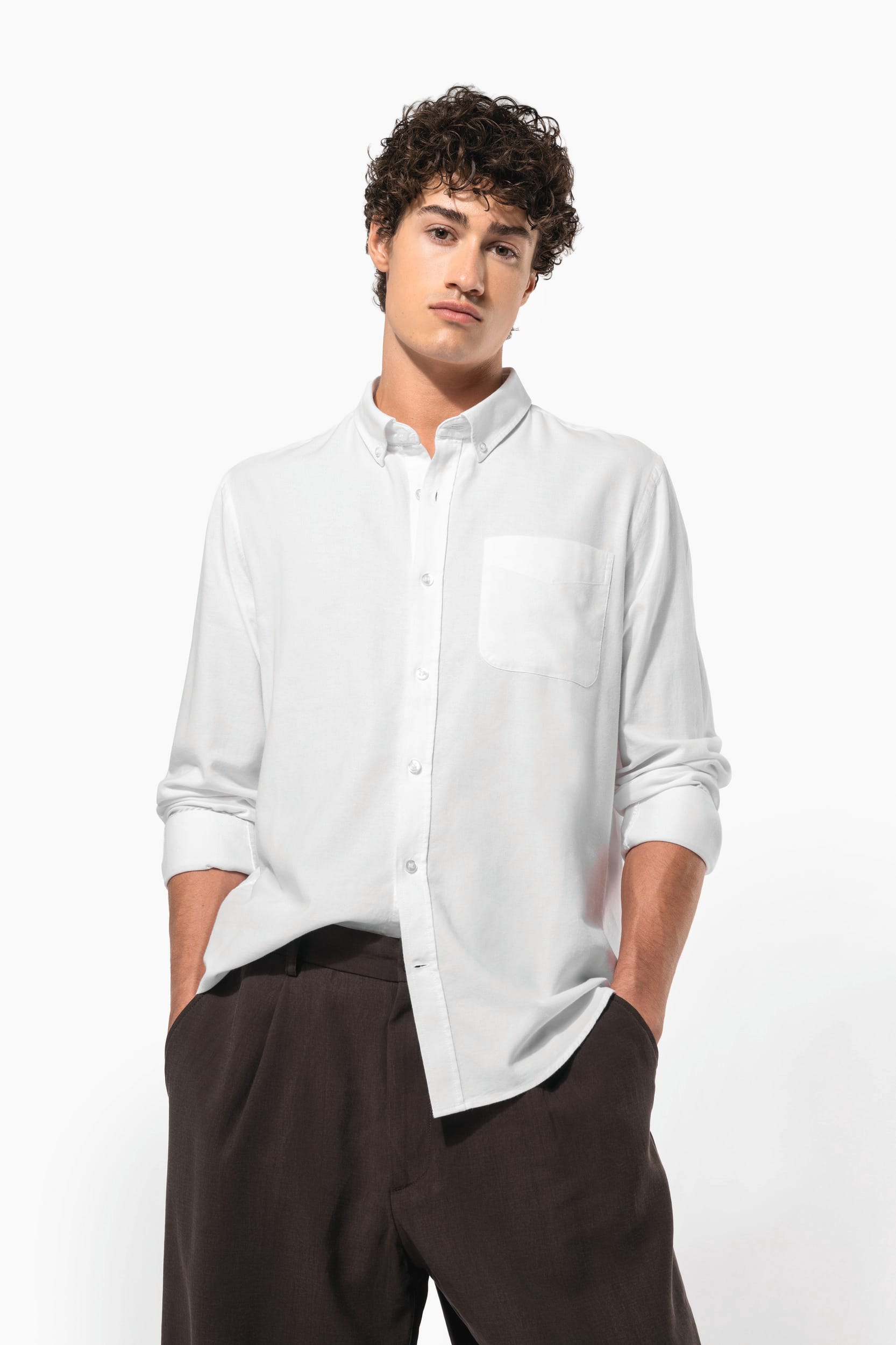 Chemise Oxford lavée manches longues - Image 10