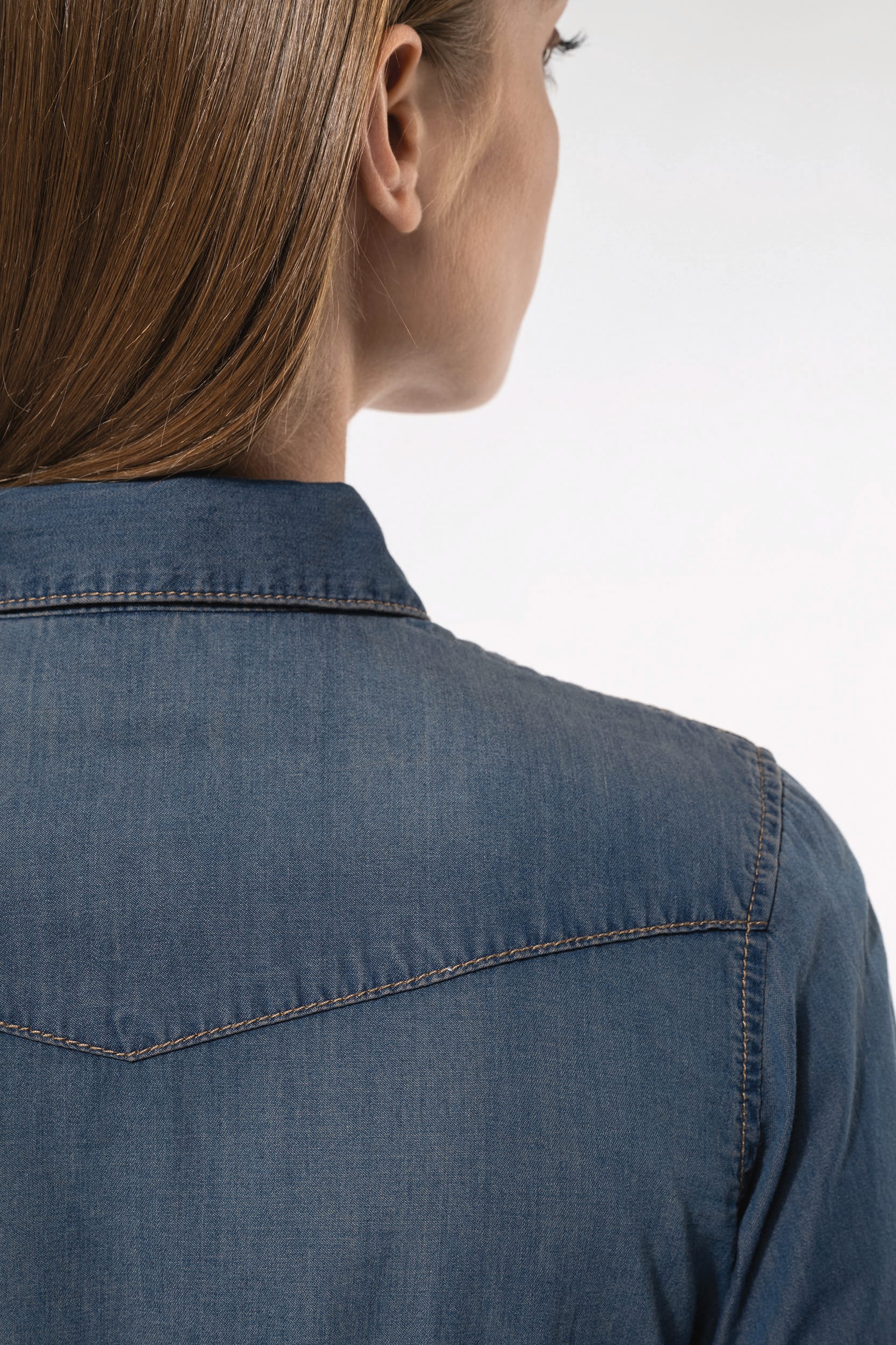 Chemise denim manches longues femme - Image 6