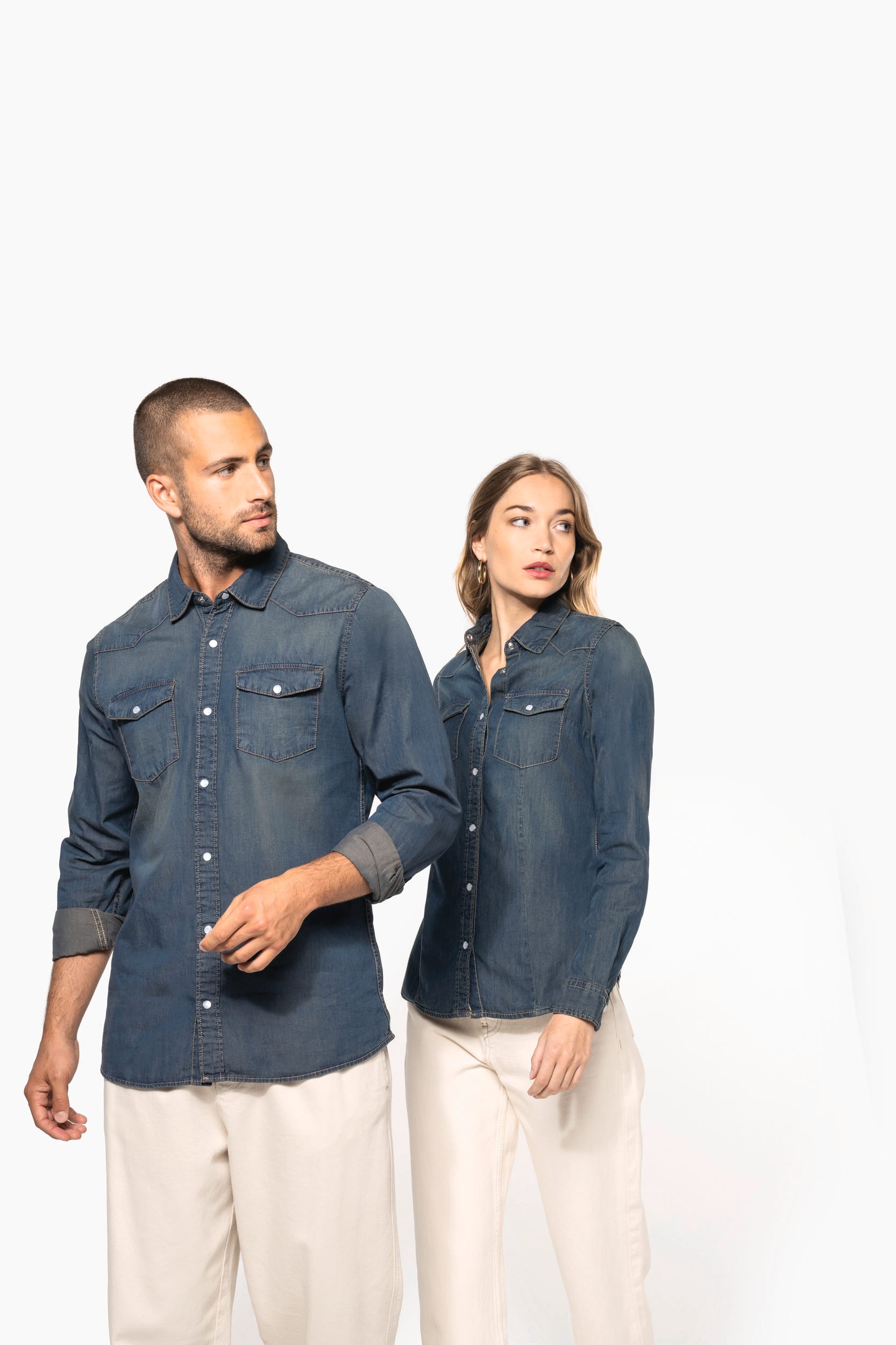 Chemise denim manches longues - Image 18
