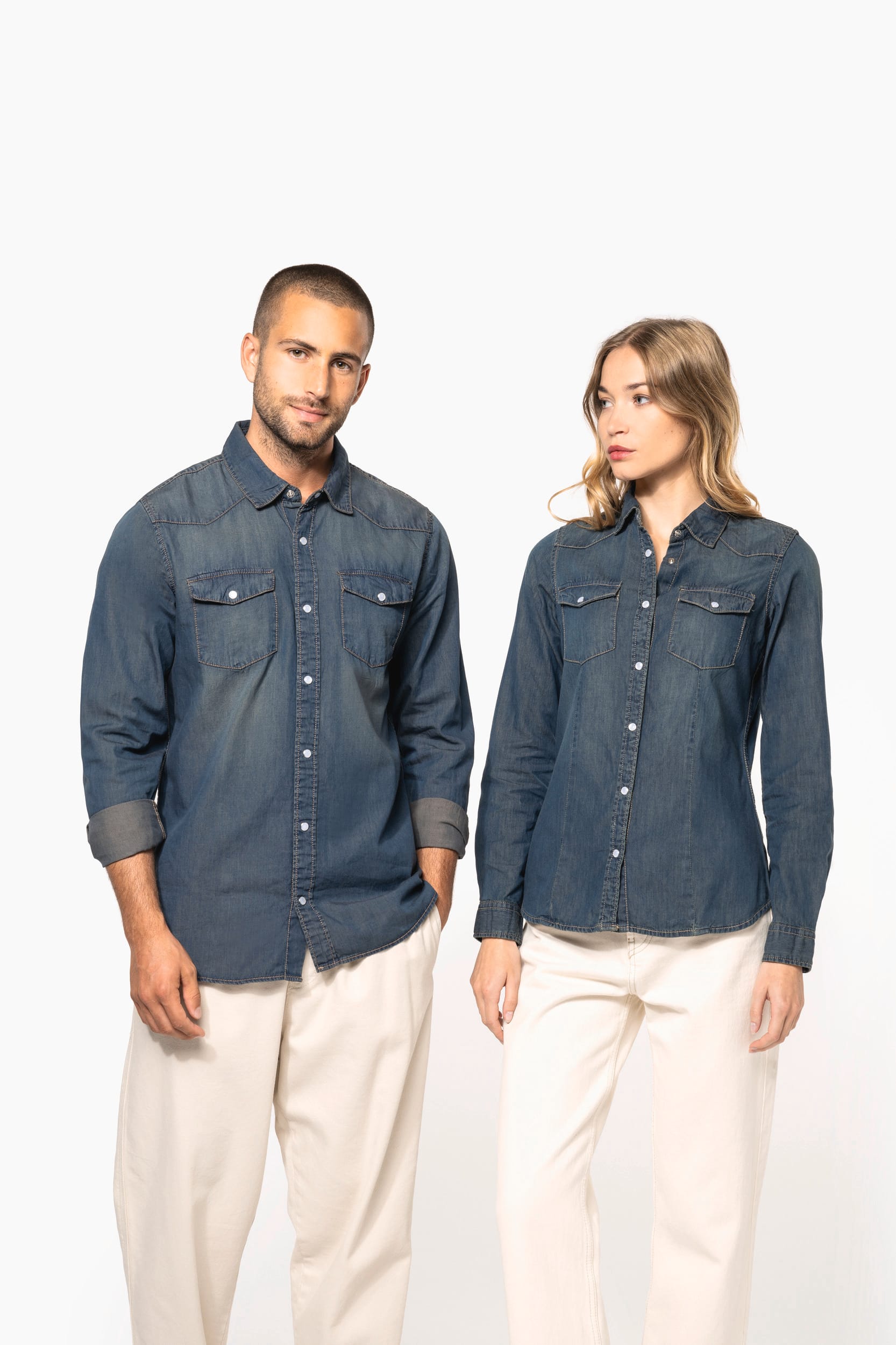 Chemise denim manches longues - Image 16