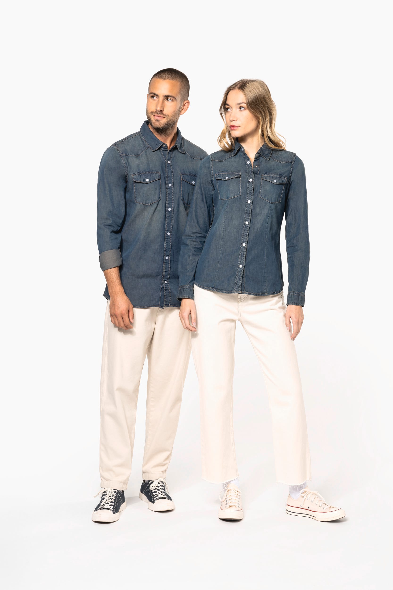 Chemise denim manches longues - Image 17