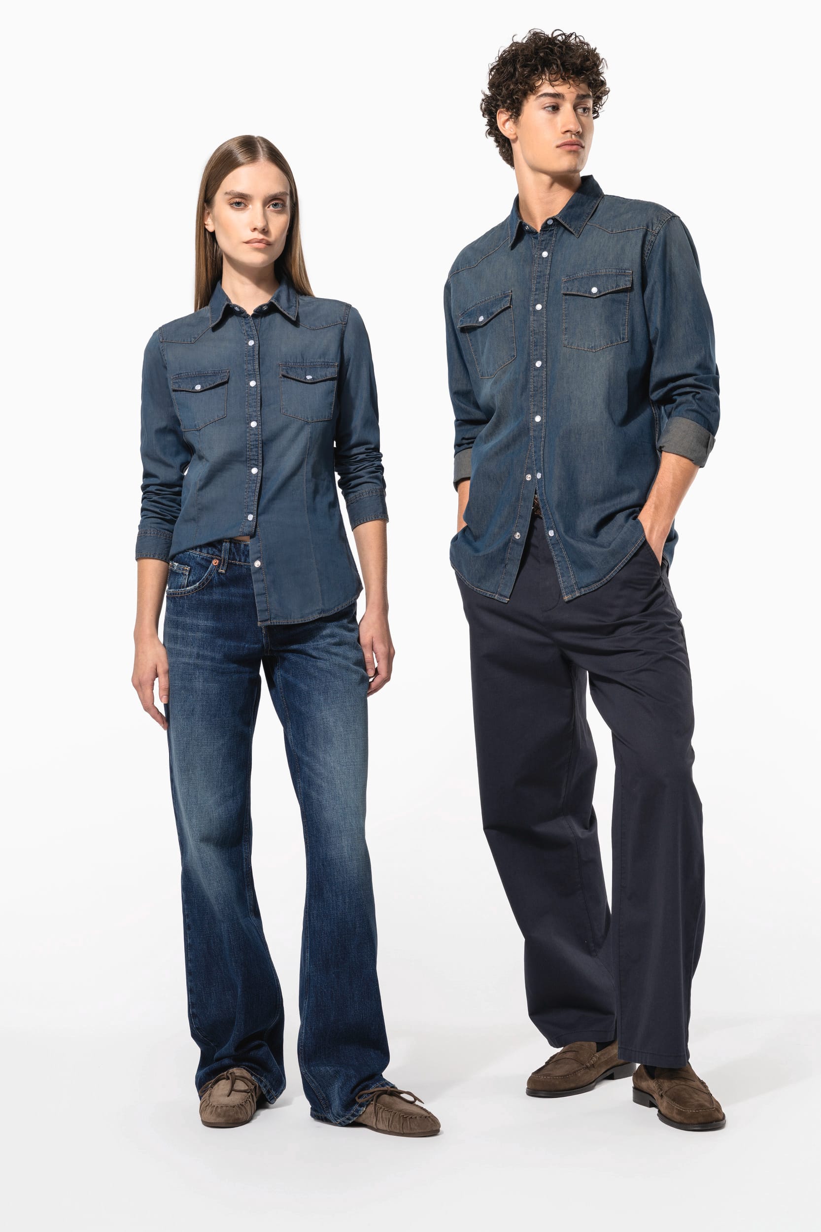 Chemise denim manches longues - Image 13
