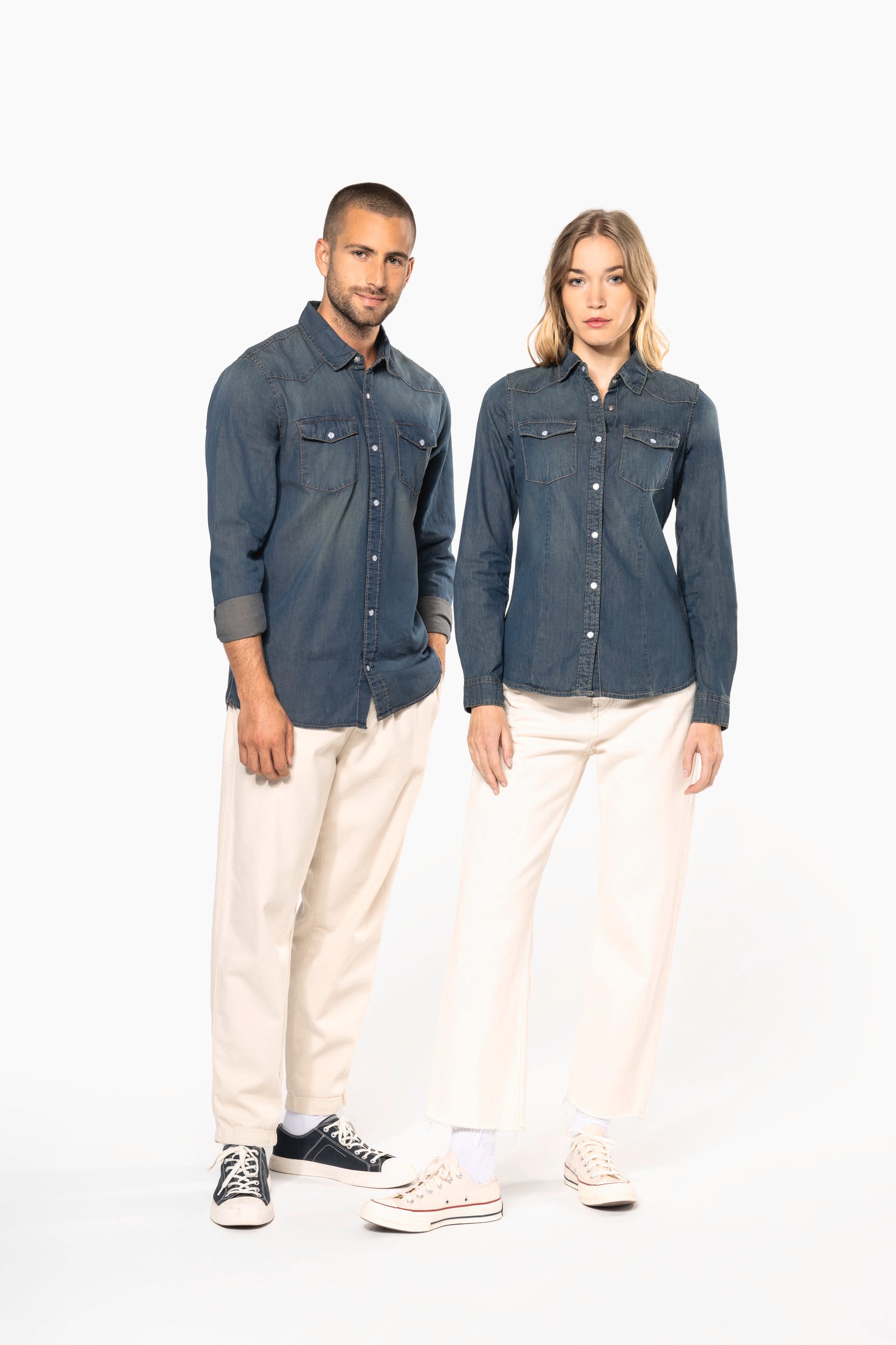 Chemise denim manches longues - Image 15