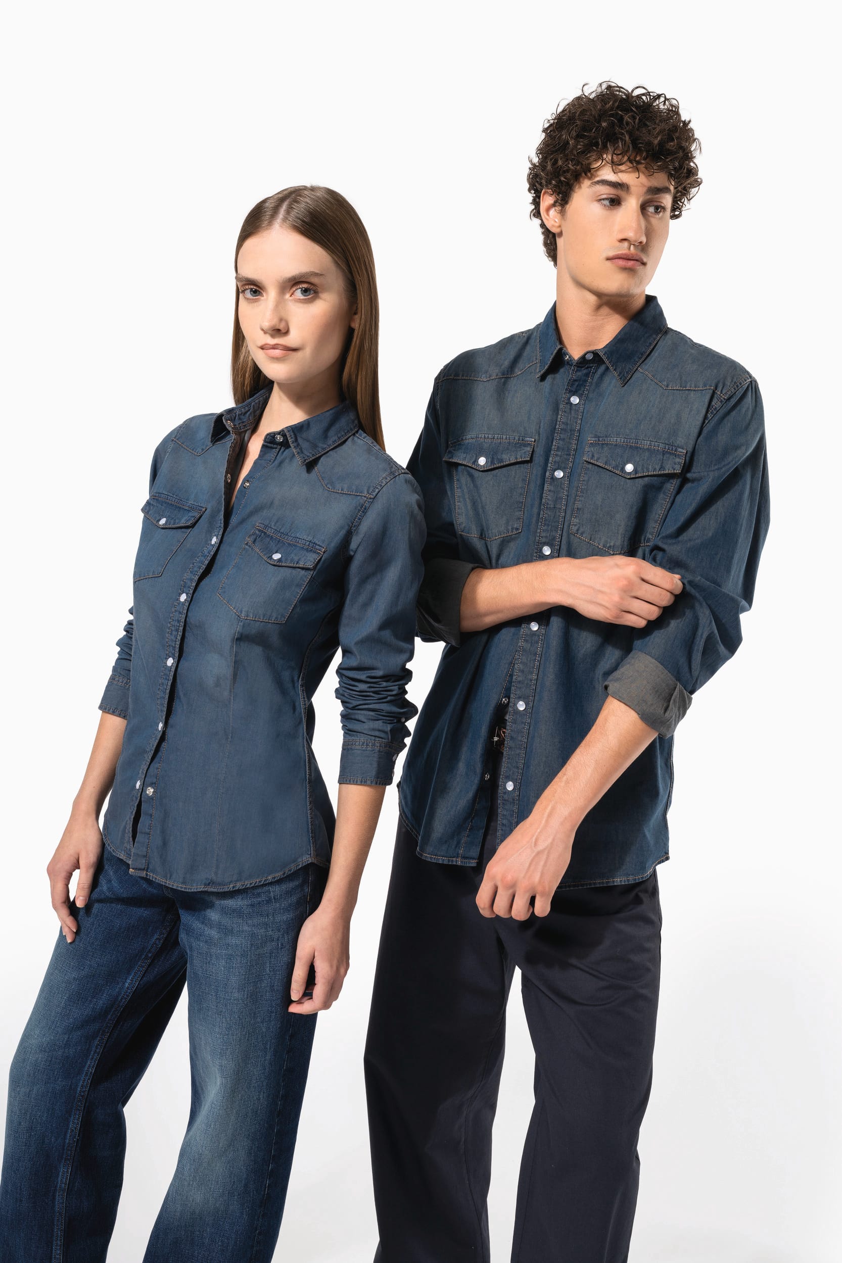 Chemise denim manches longues - Image 12