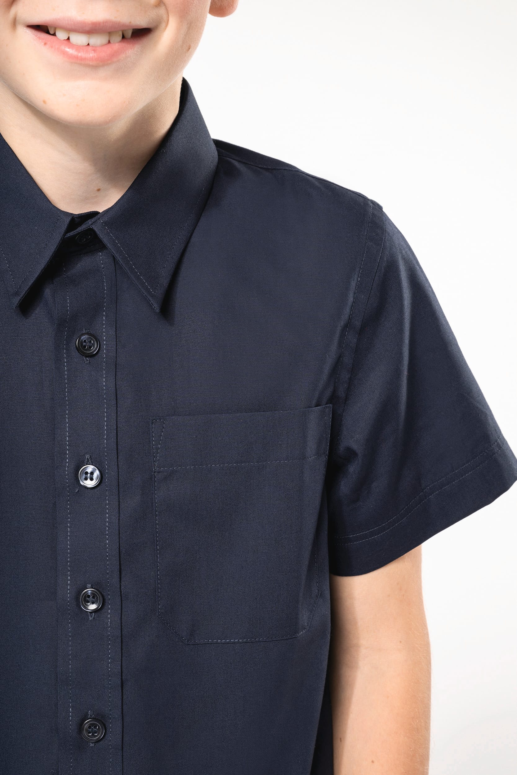 Chemise popeline manches courtes enfant - Image 3