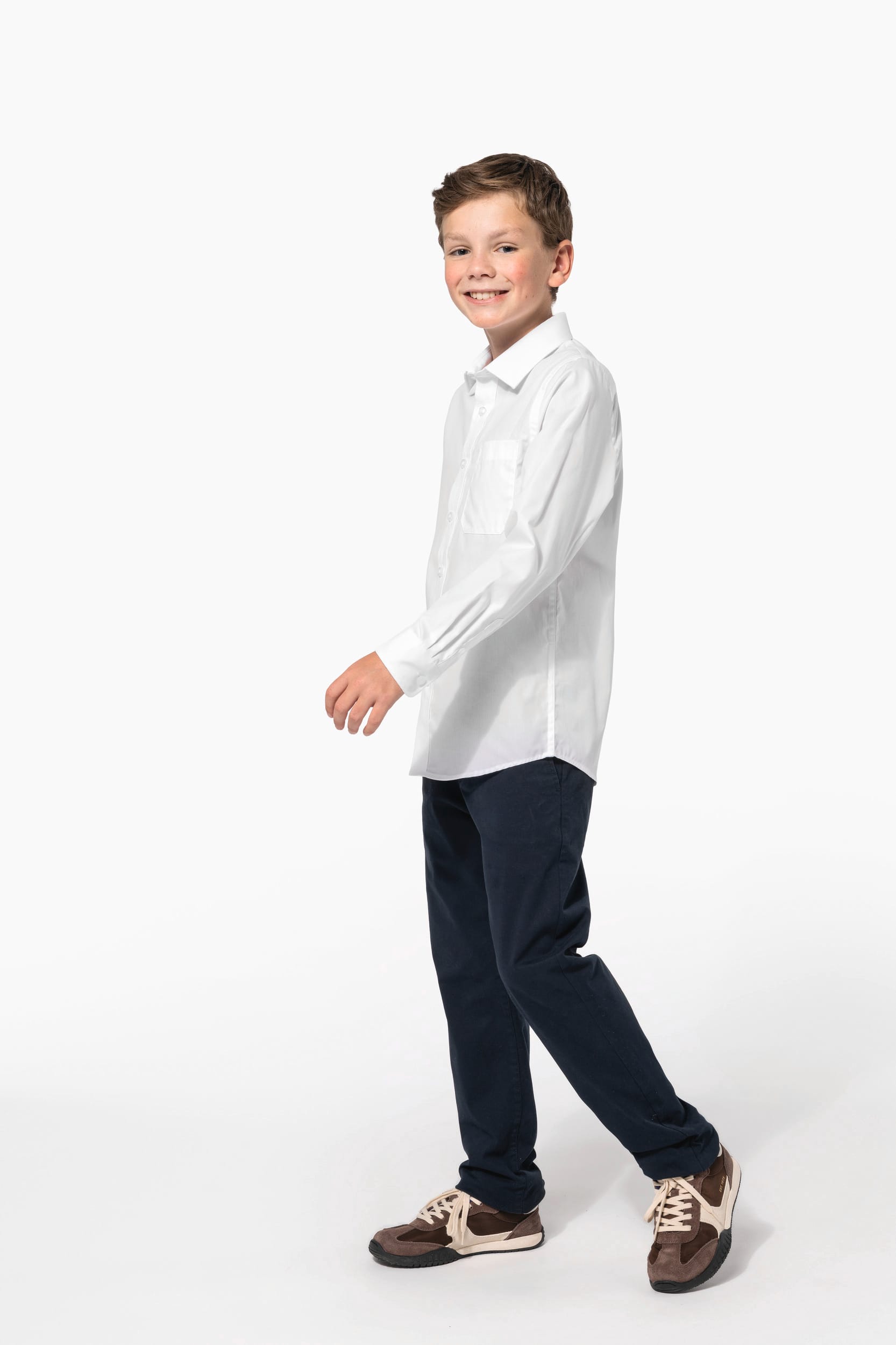 Chemise popeline manches longues enfant - Image 8