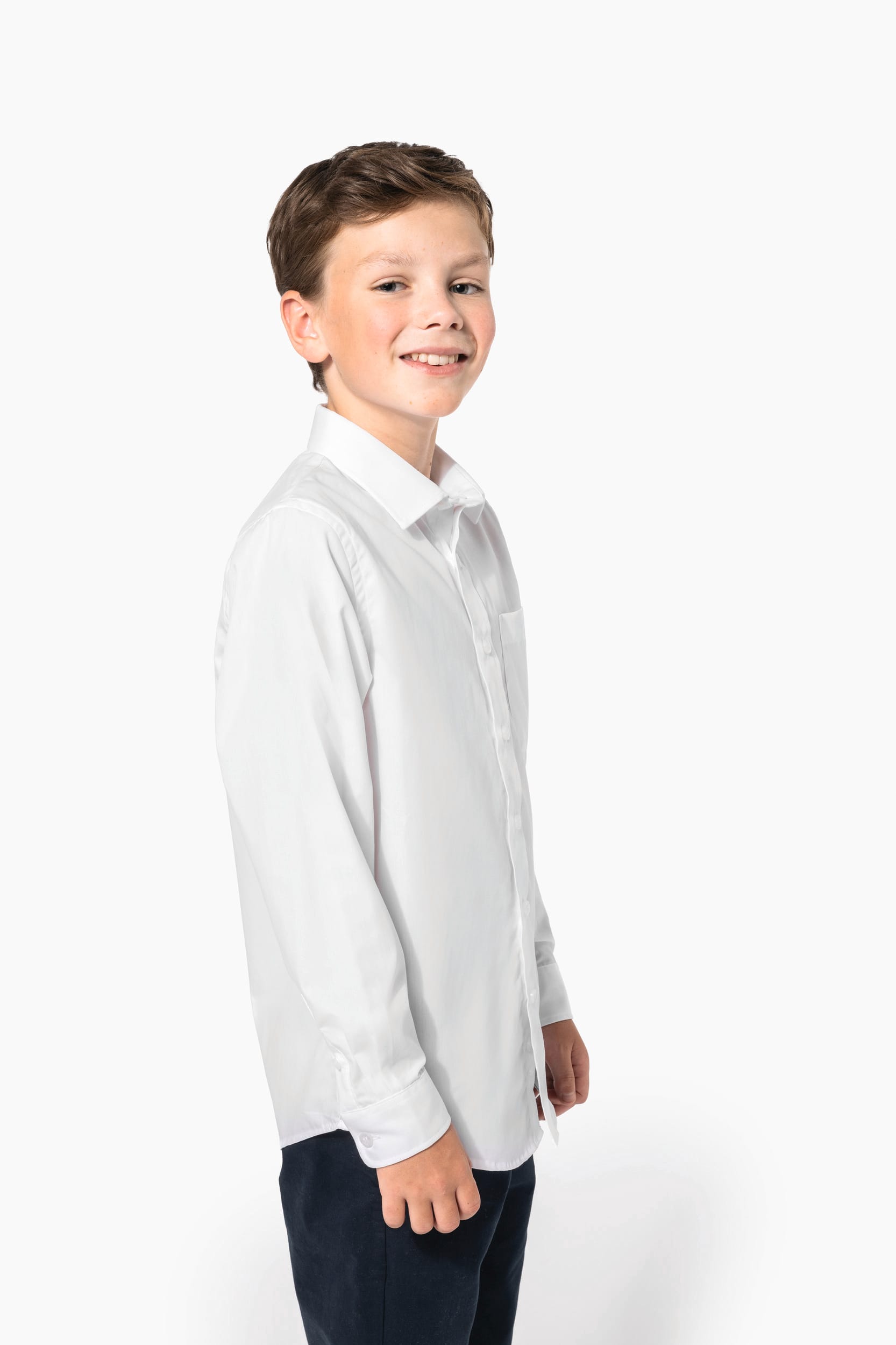 Chemise popeline manches longues enfant - Image 7