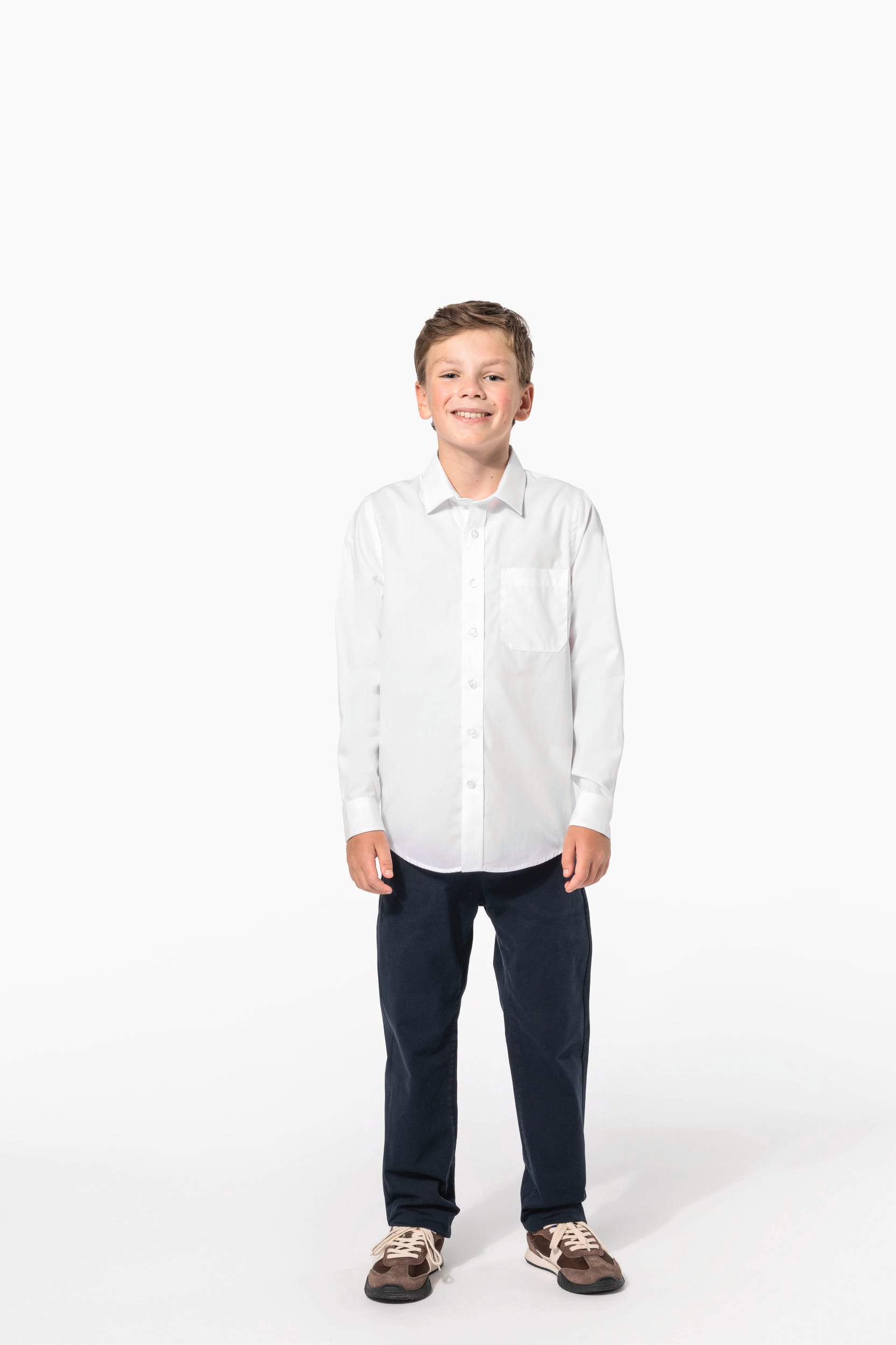 Chemise popeline manches longues enfant - Image 9