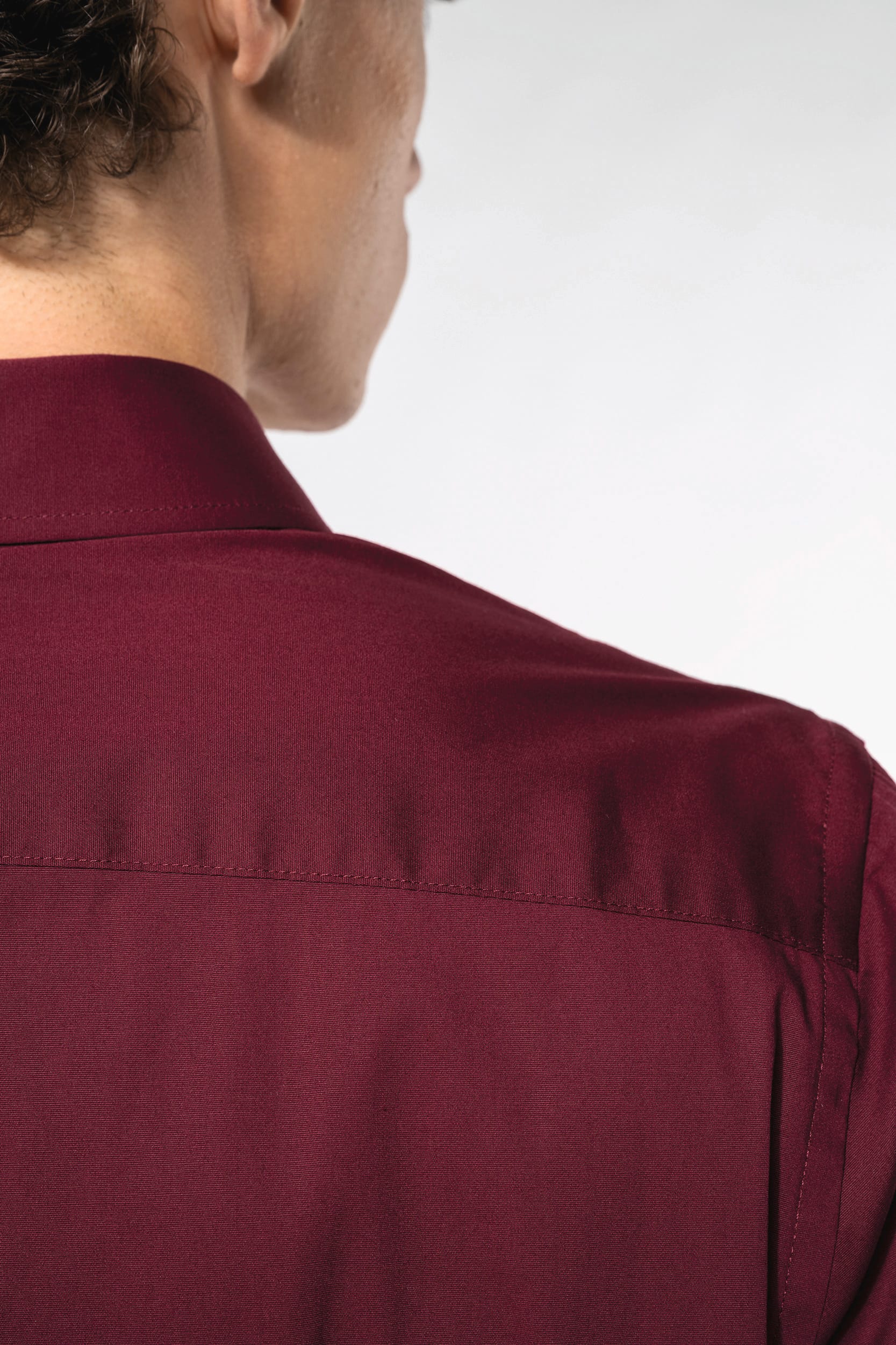 Chemise coton / élasthanne manches longues homme - Image 5