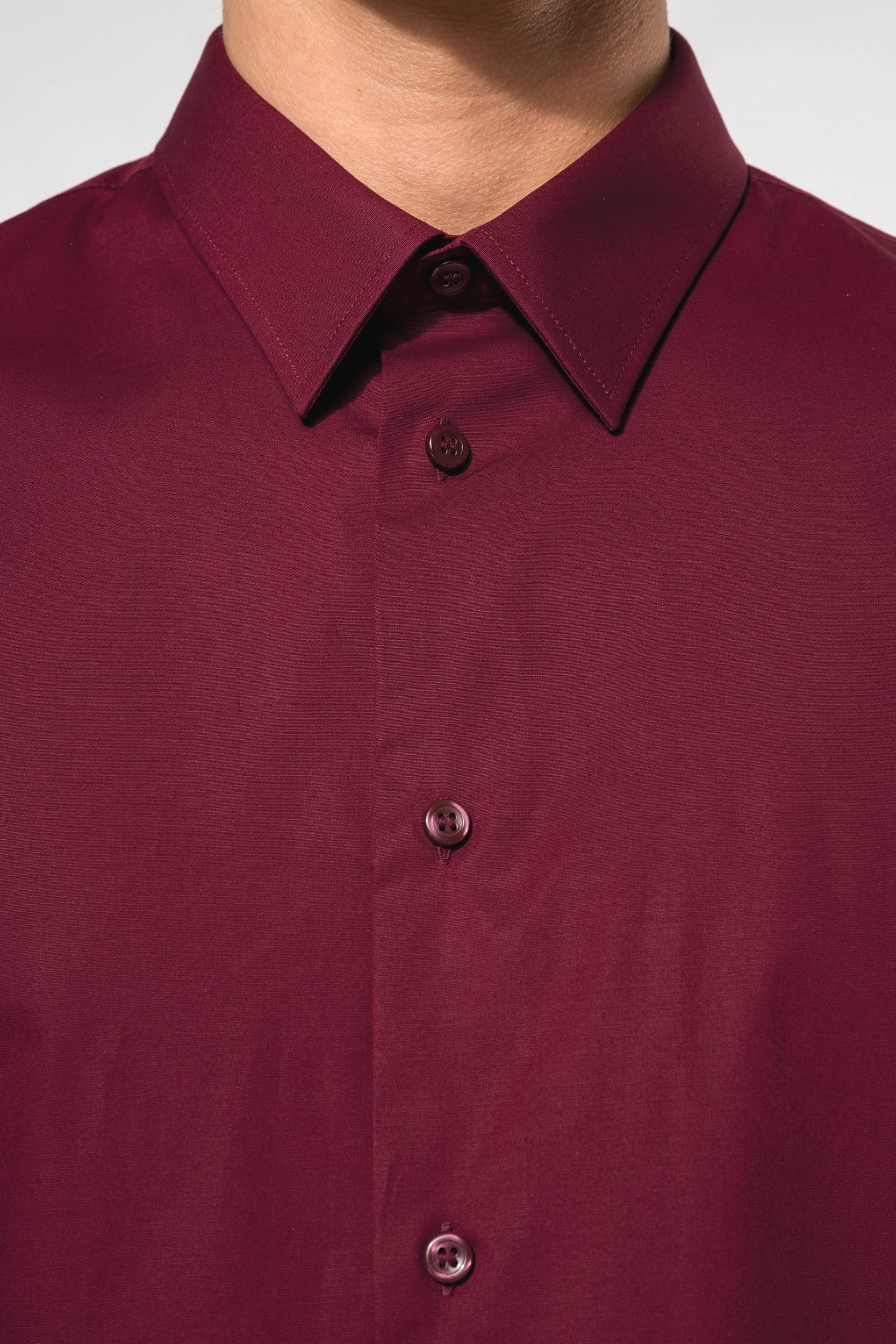 Chemise coton / élasthanne manches courtes - Image 4