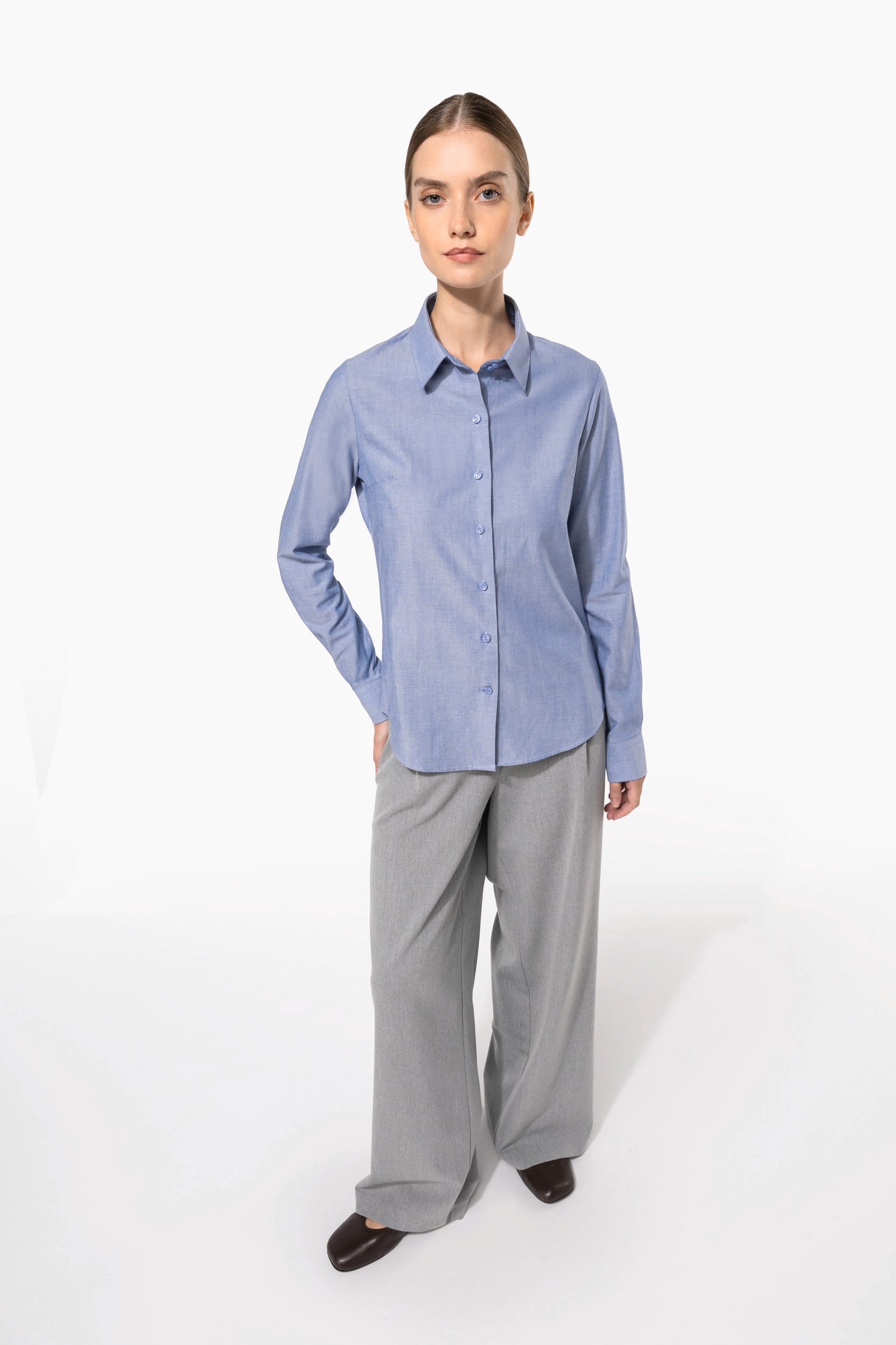 Chemise Oxford manches longues femme - Image 7