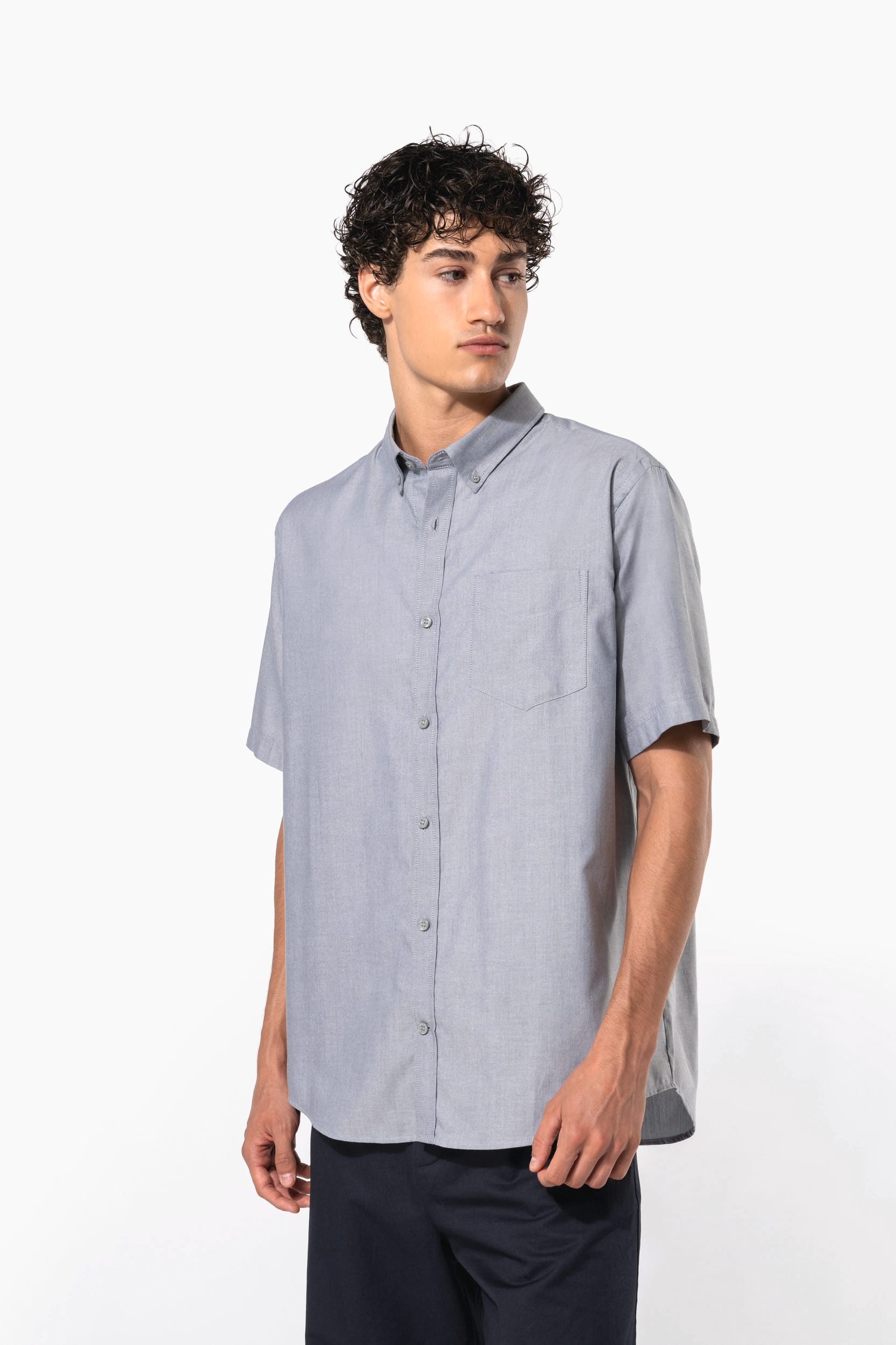Chemise Oxford manches courtes - Image 2