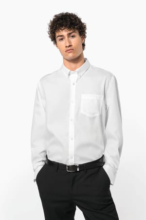 Heren non-iron overhemd lange mouwen