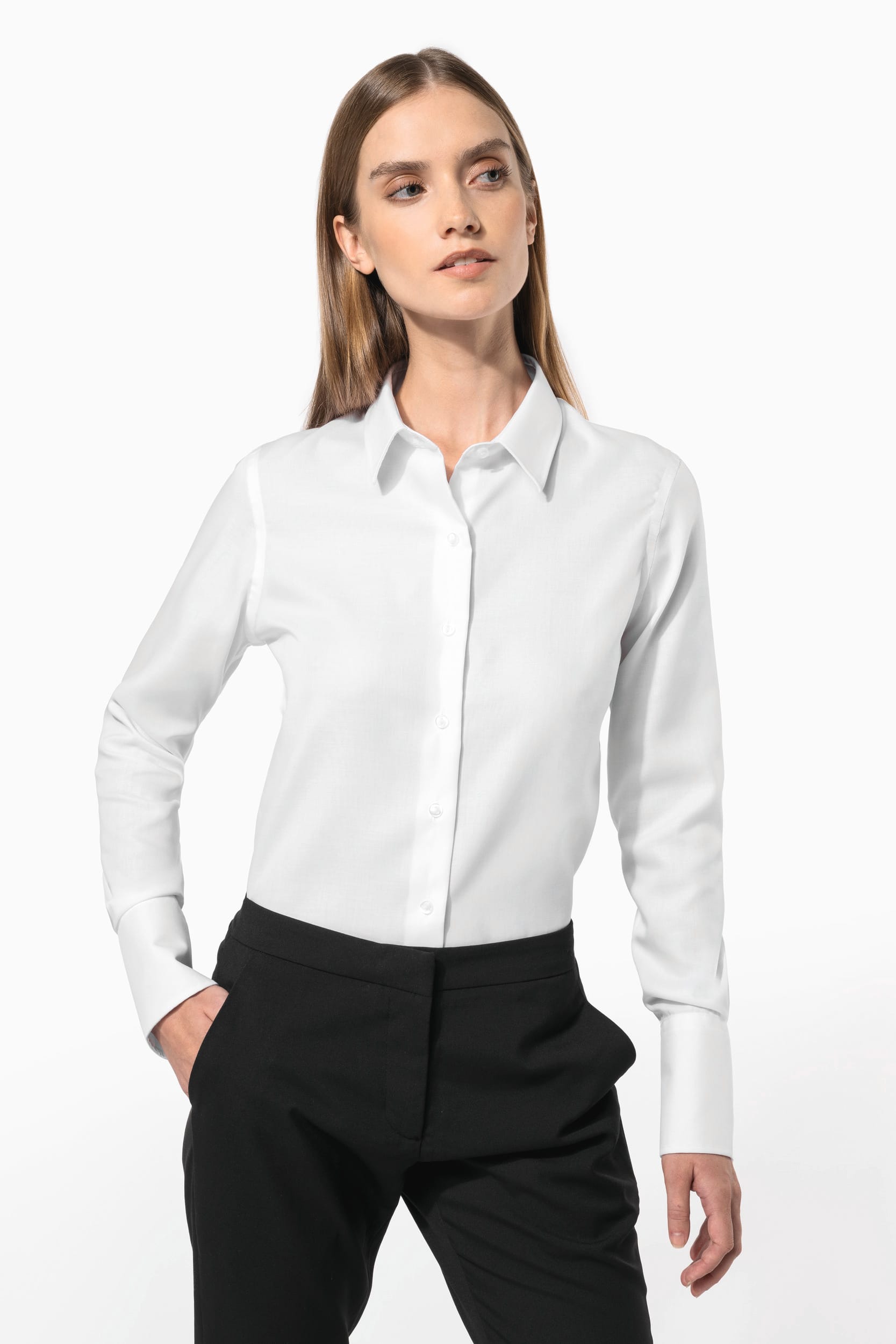 Chemise manches longues sans repassage femme - Image 5