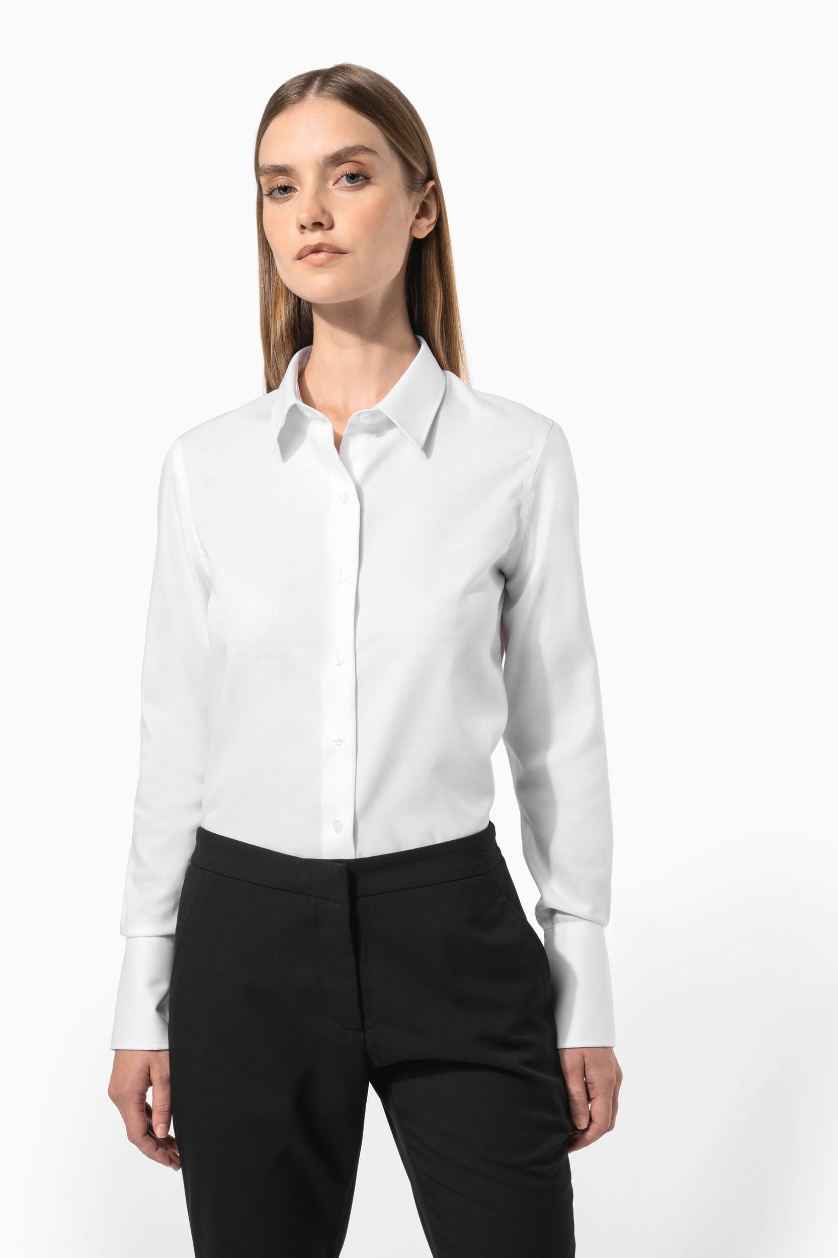 Chemise manches longues sans repassage femme - Image 1