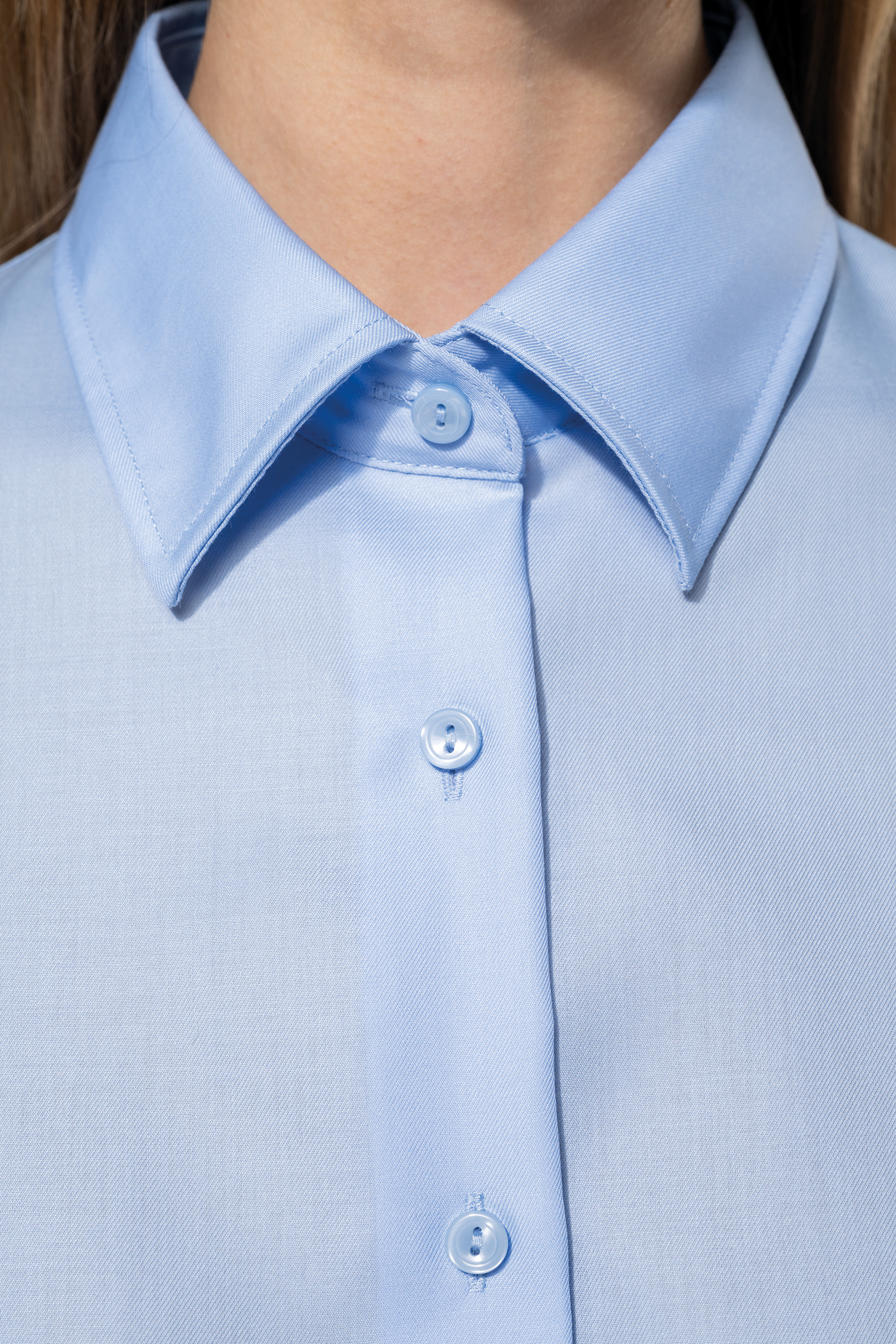 Dames non-iron blouse korte mouwen