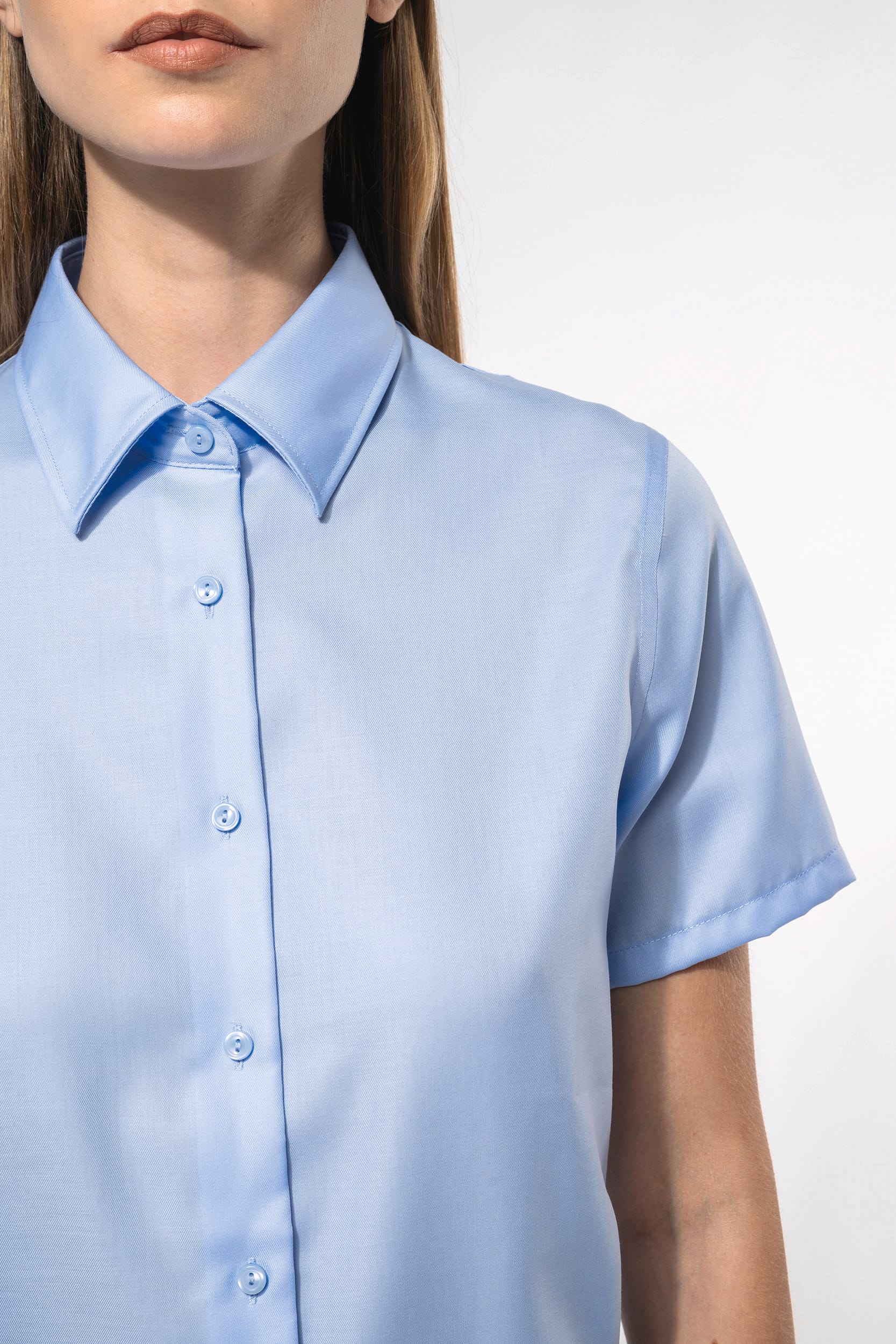 Chemise manches courtes sans repassage femme - Image 3