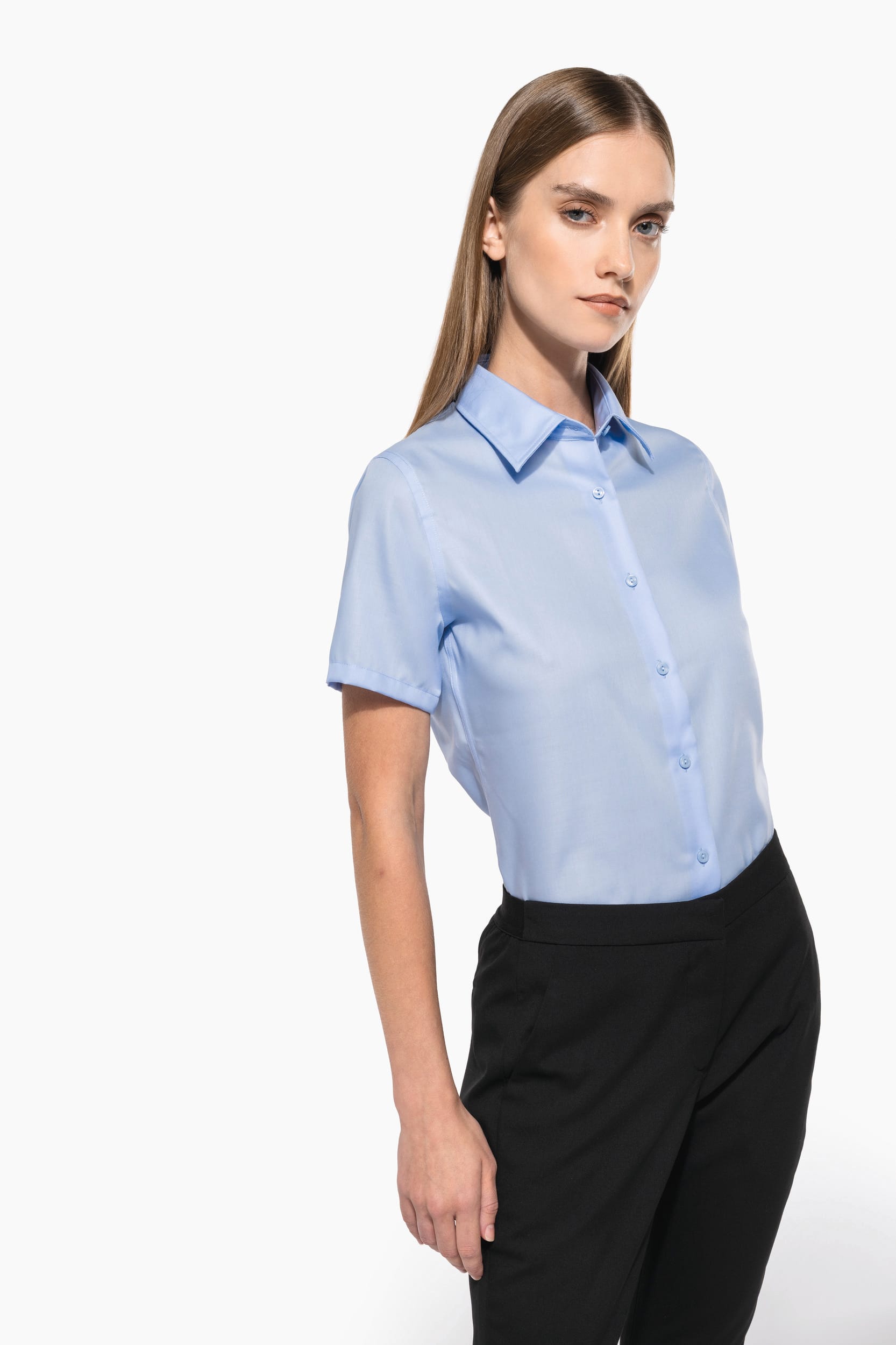 Chemise manches courtes sans repassage femme - Image 6