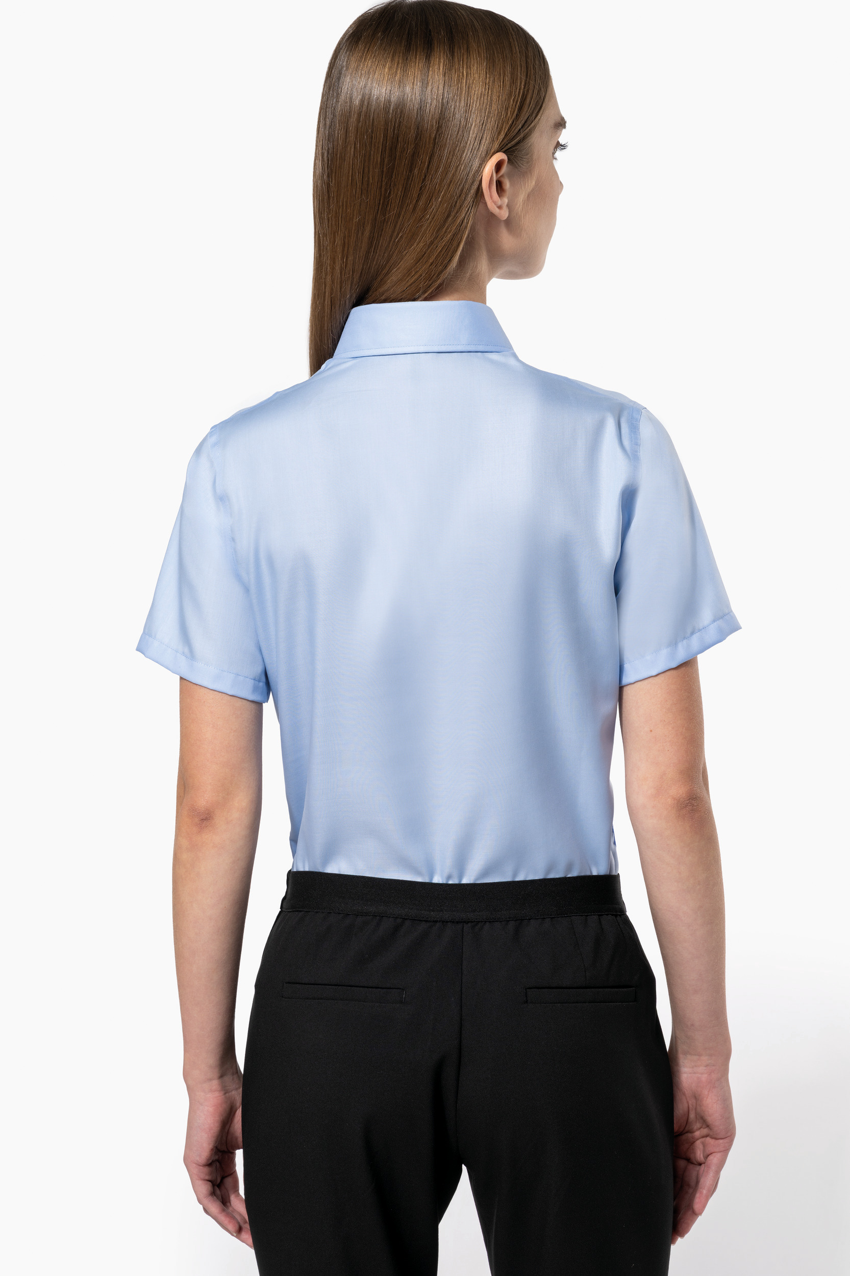 Dames non-iron blouse korte mouwen