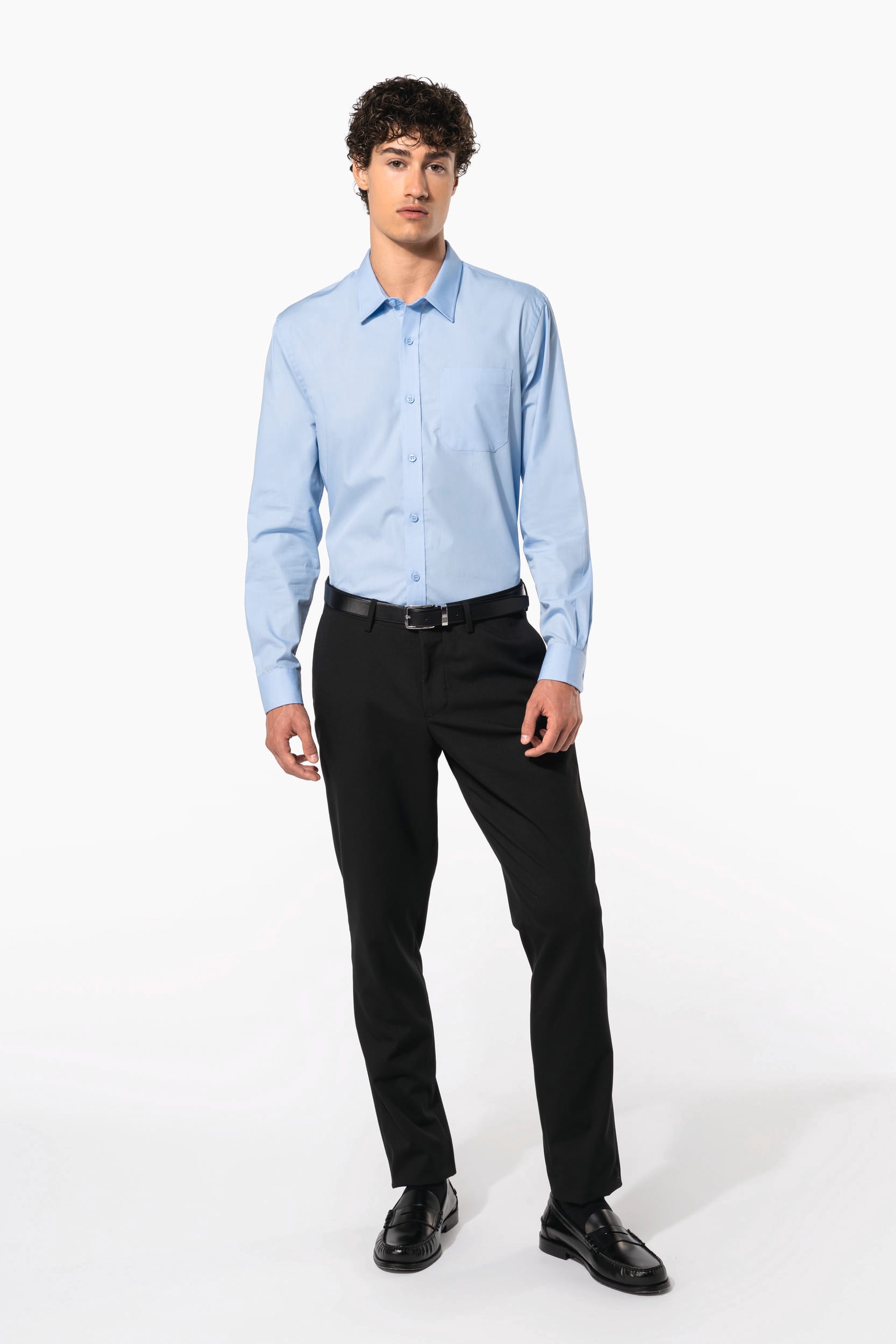 Chemise popeline manches longues - Image 8