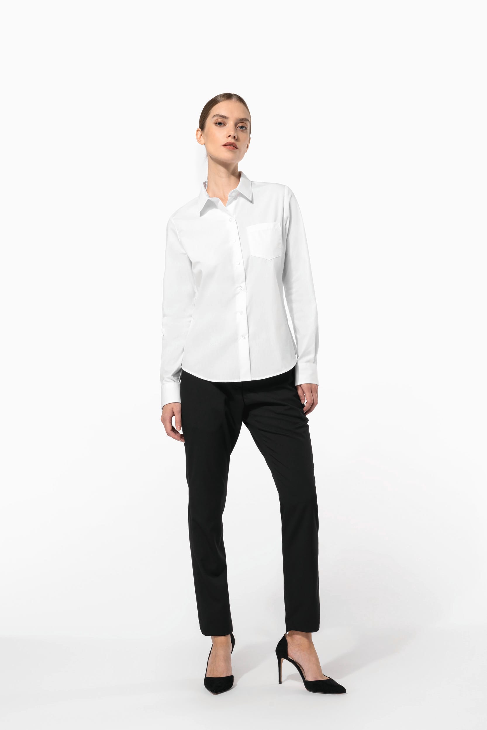 Chemise popeline manches longues femme - Image 10