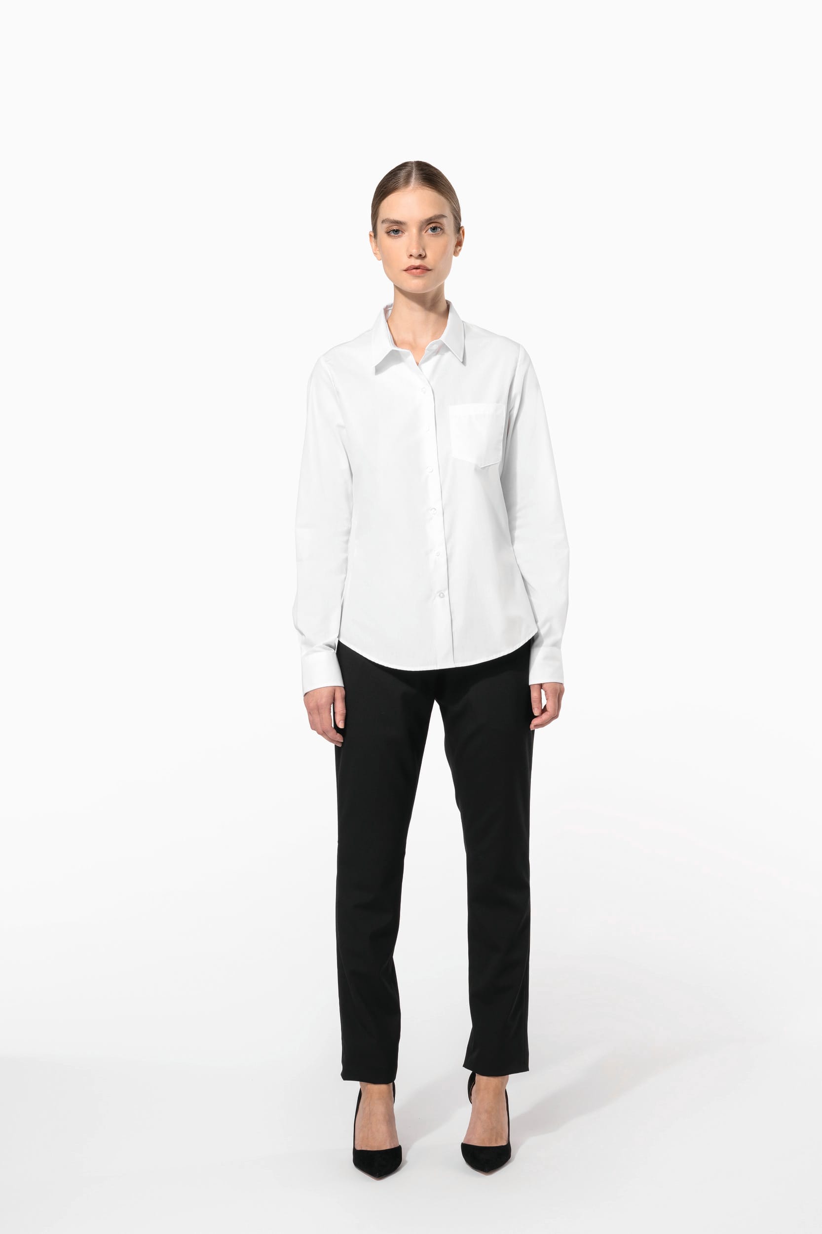 Chemise popeline manches longues femme - Image 7
