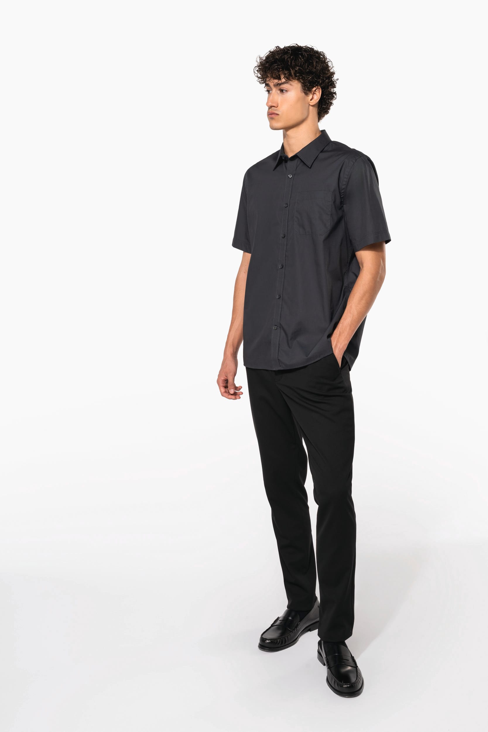 Chemise popeline manches courtes - Image 8