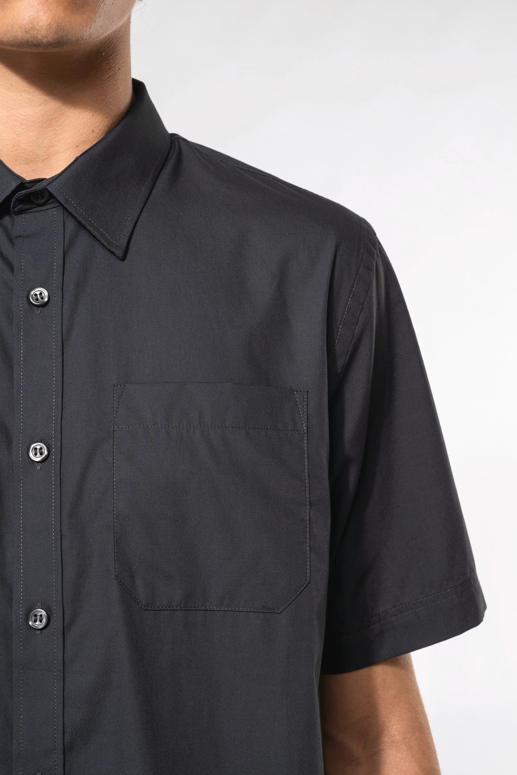 Chemise popeline manches courtes - Image 5