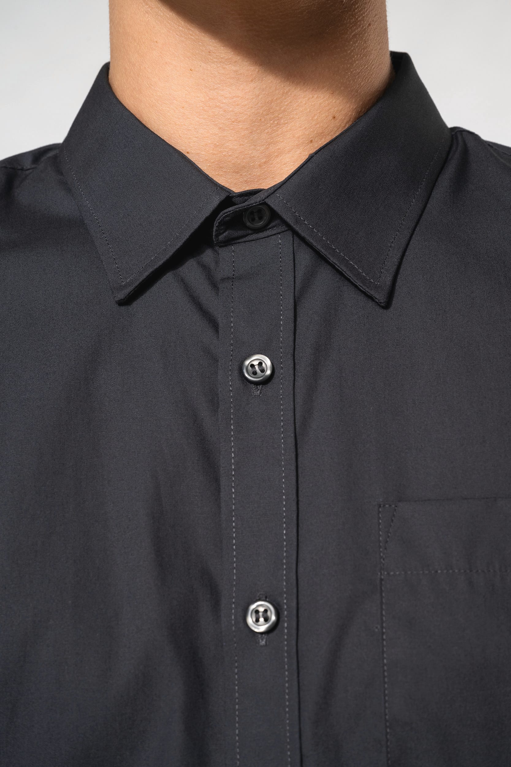 Chemise popeline manches courtes - Image 4