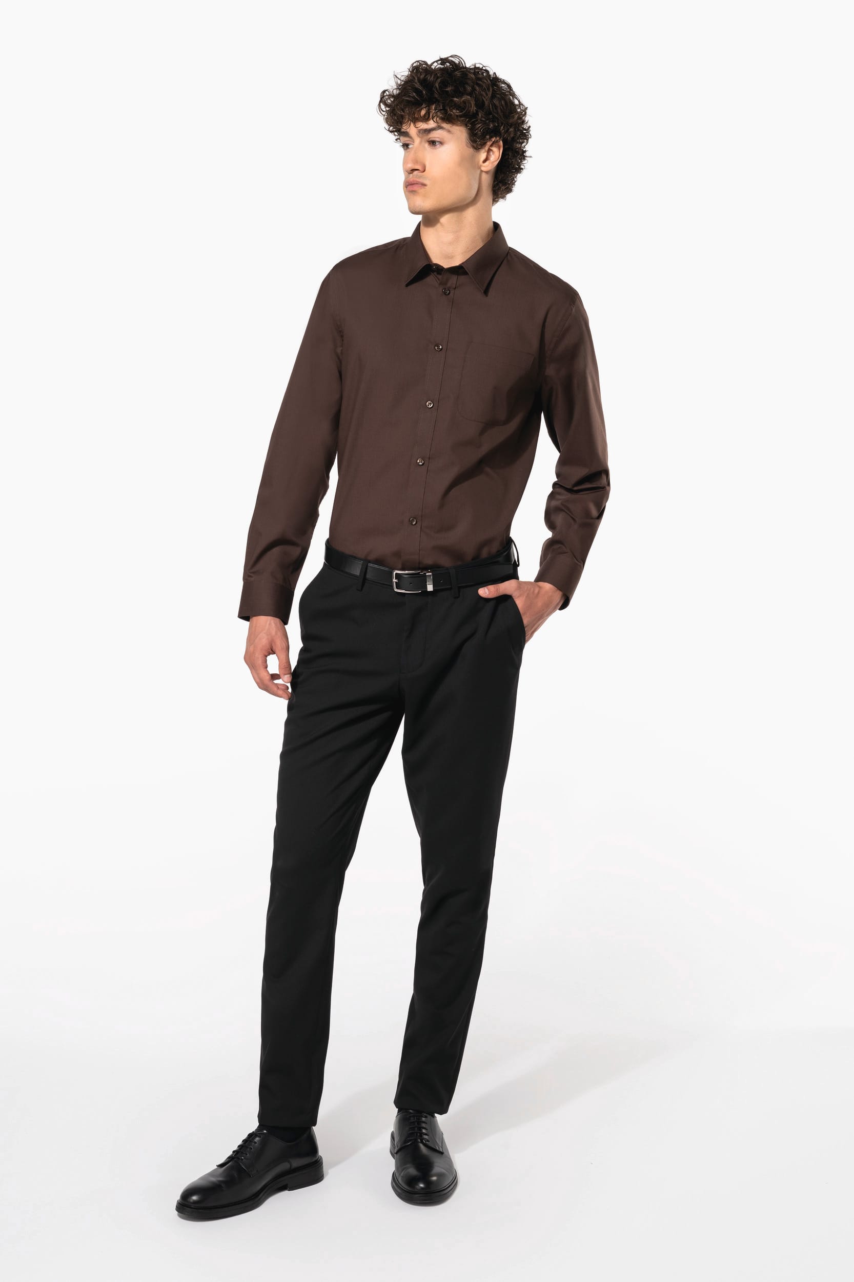 Chemise popeline polycoton entretien facile homme - Image 8