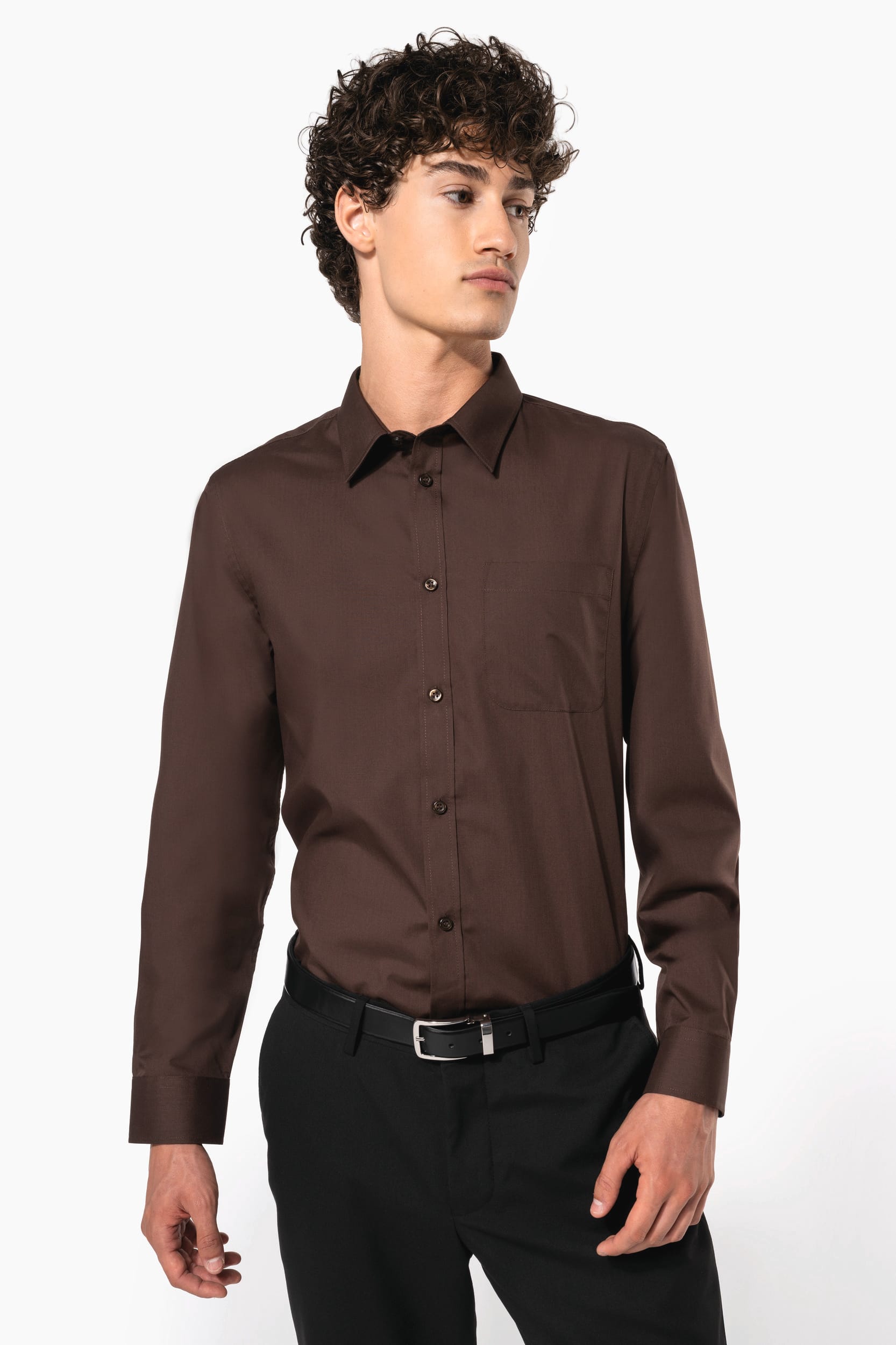 Chemise popeline polycoton entretien facile homme - Image 6