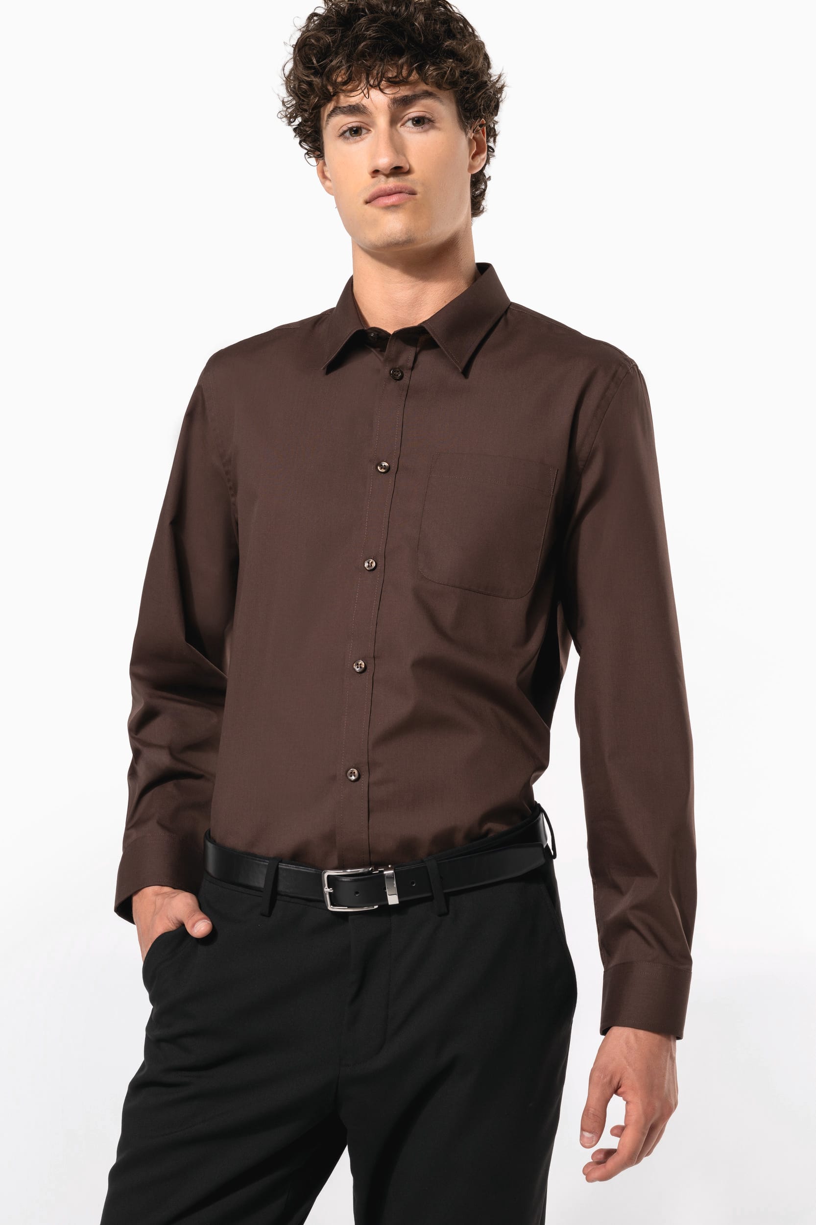 Chemise popeline polycoton entretien facile homme - Image 11