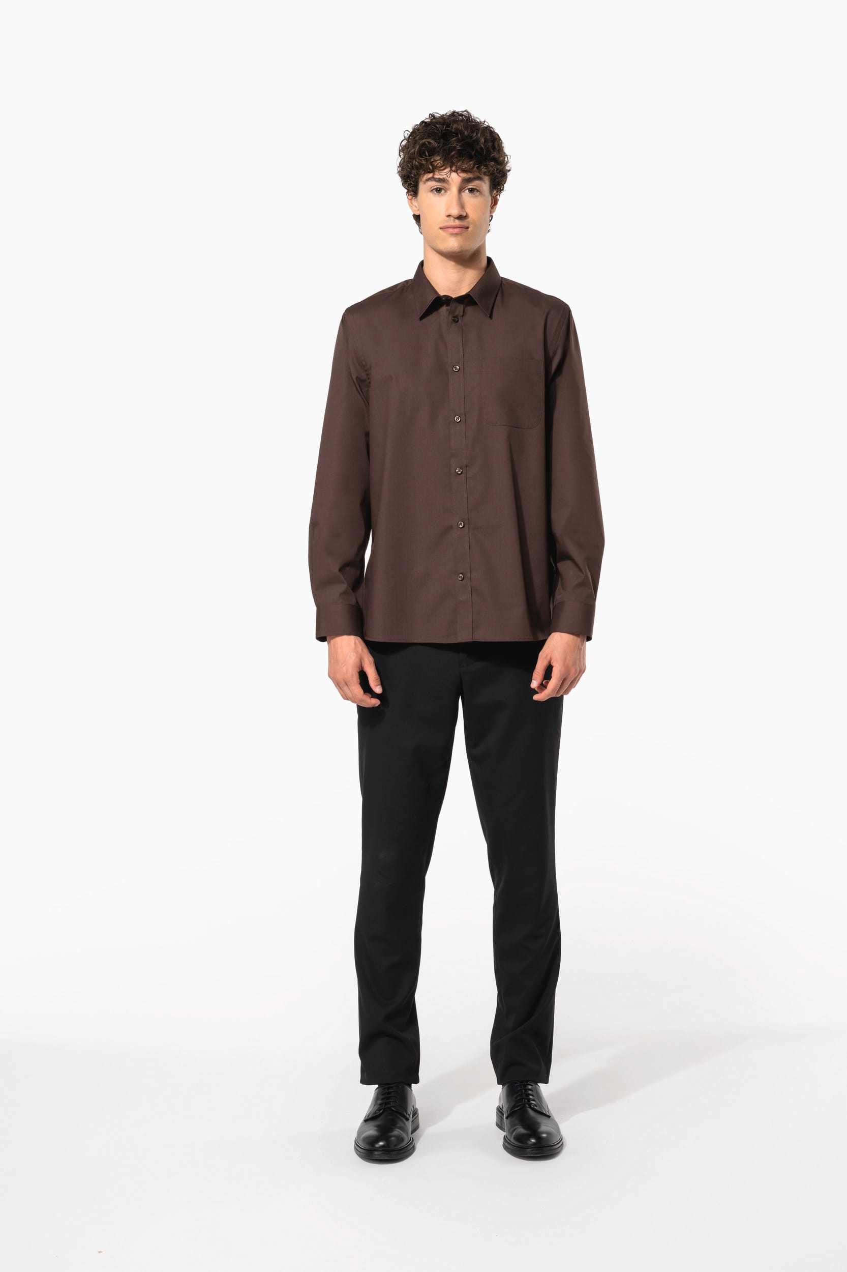 Chemise popeline polycoton entretien facile homme - Image 7