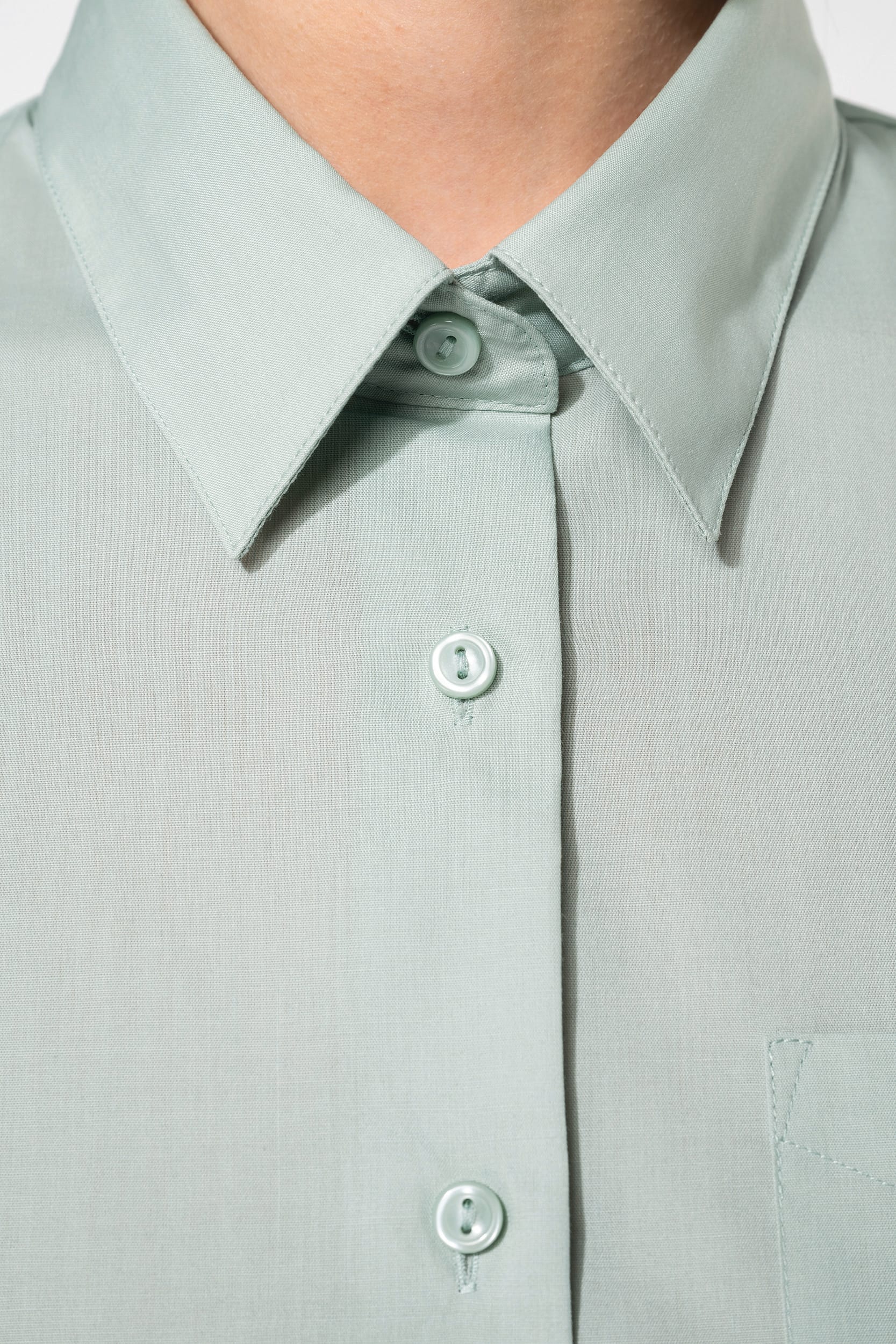 Chemise popeline polycoton entretien facile femme - Image 3