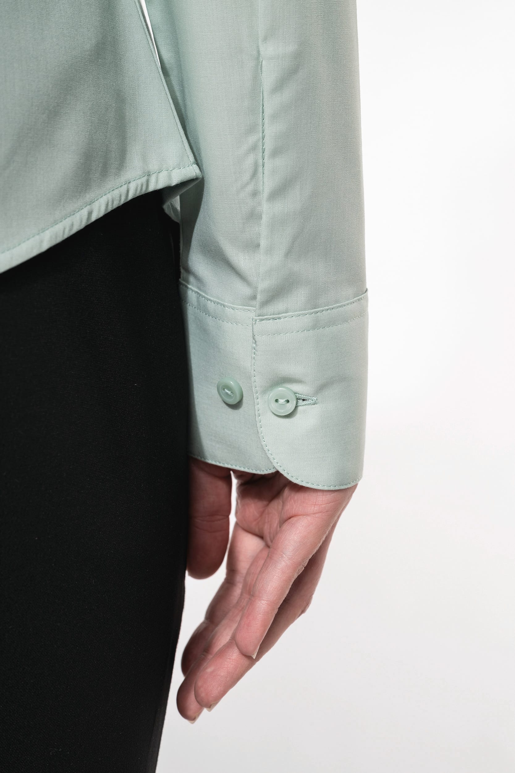 Chemise popeline polycoton entretien facile femme - Image 4