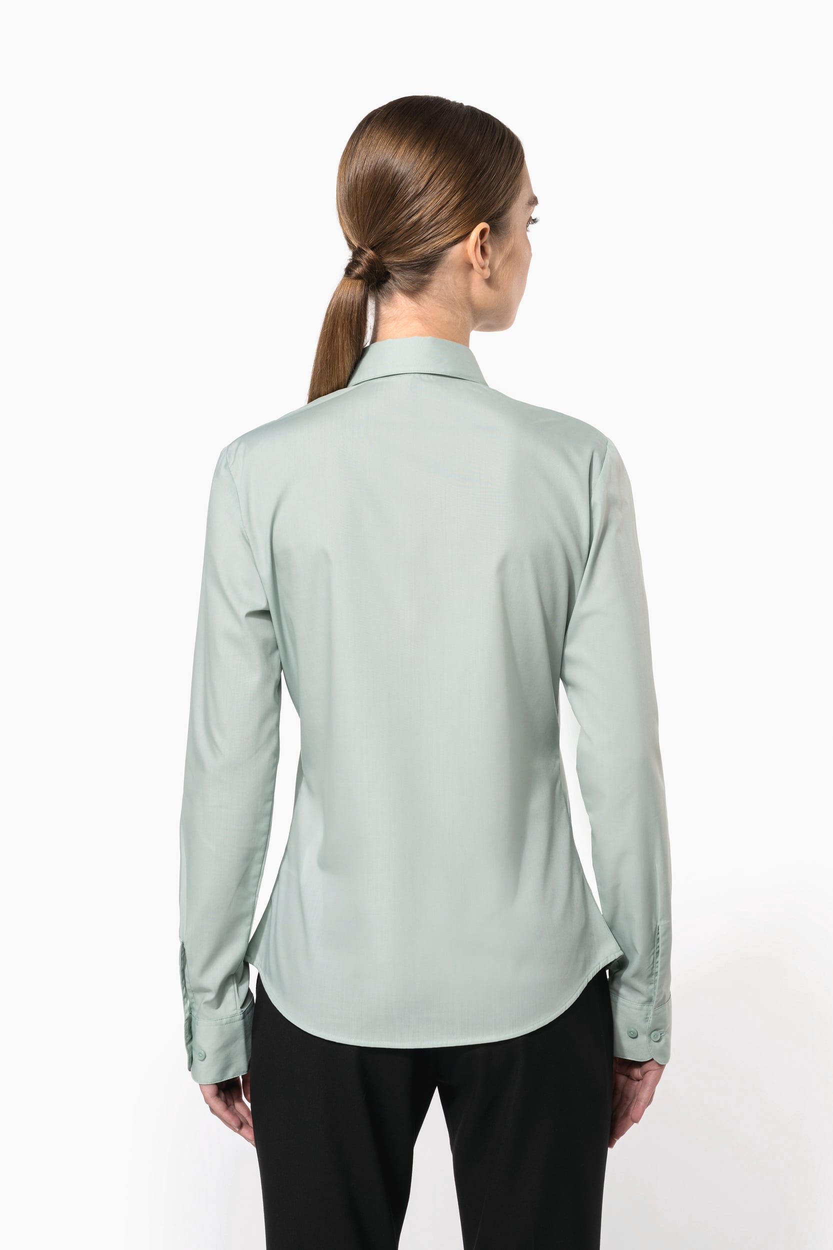 Chemise popeline polycoton entretien facile femme - Image 2